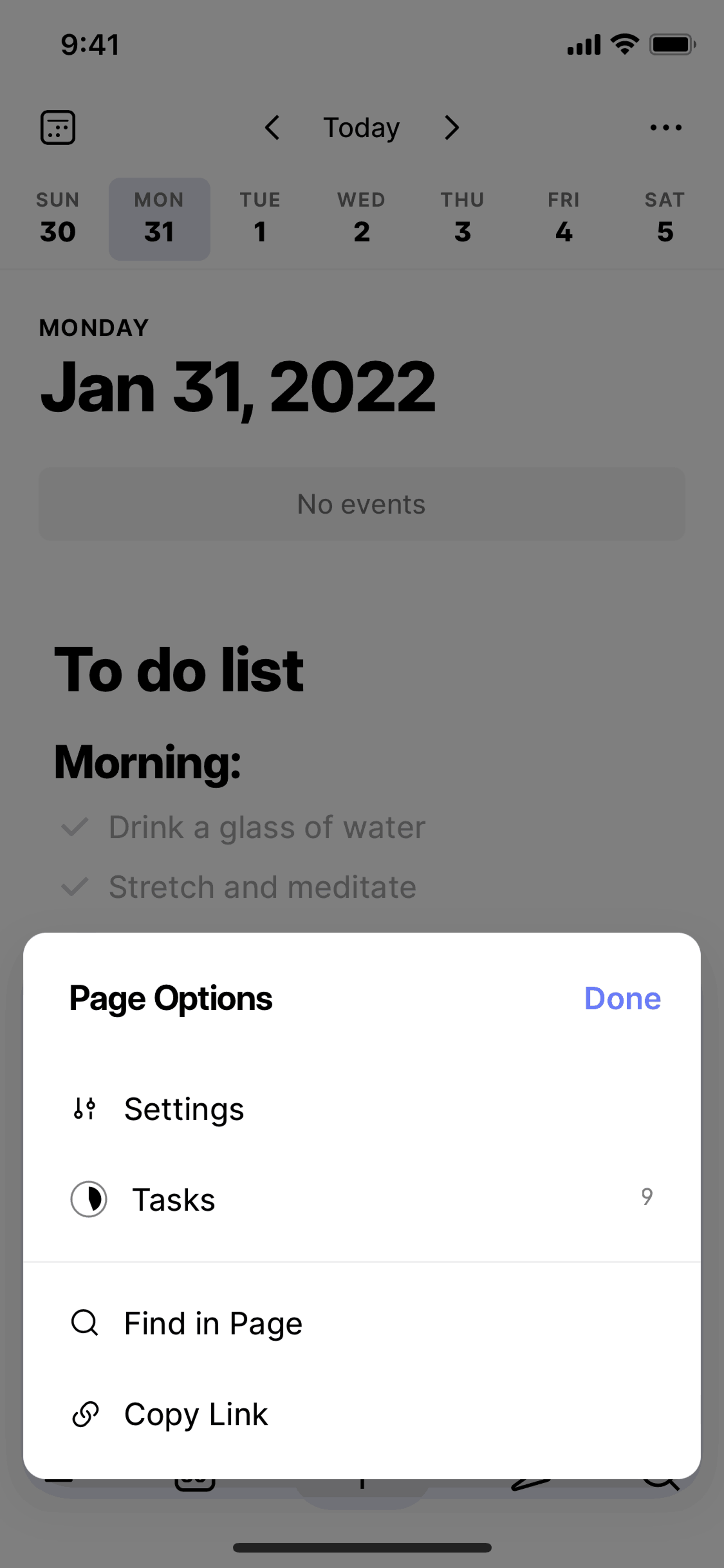 Clover iOS Productivity interface screenshot 14