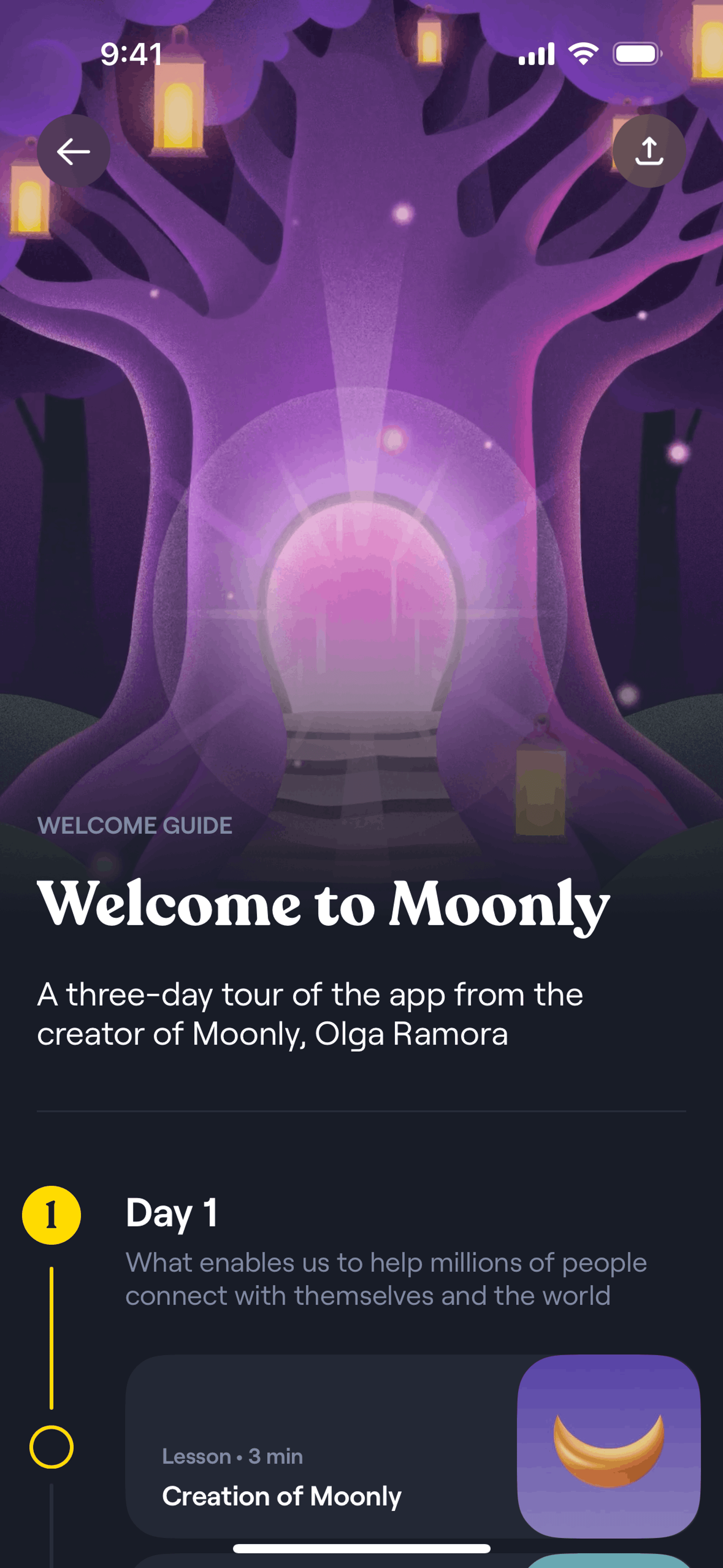 Moonly iOS Lifestyle interface screenshot 6