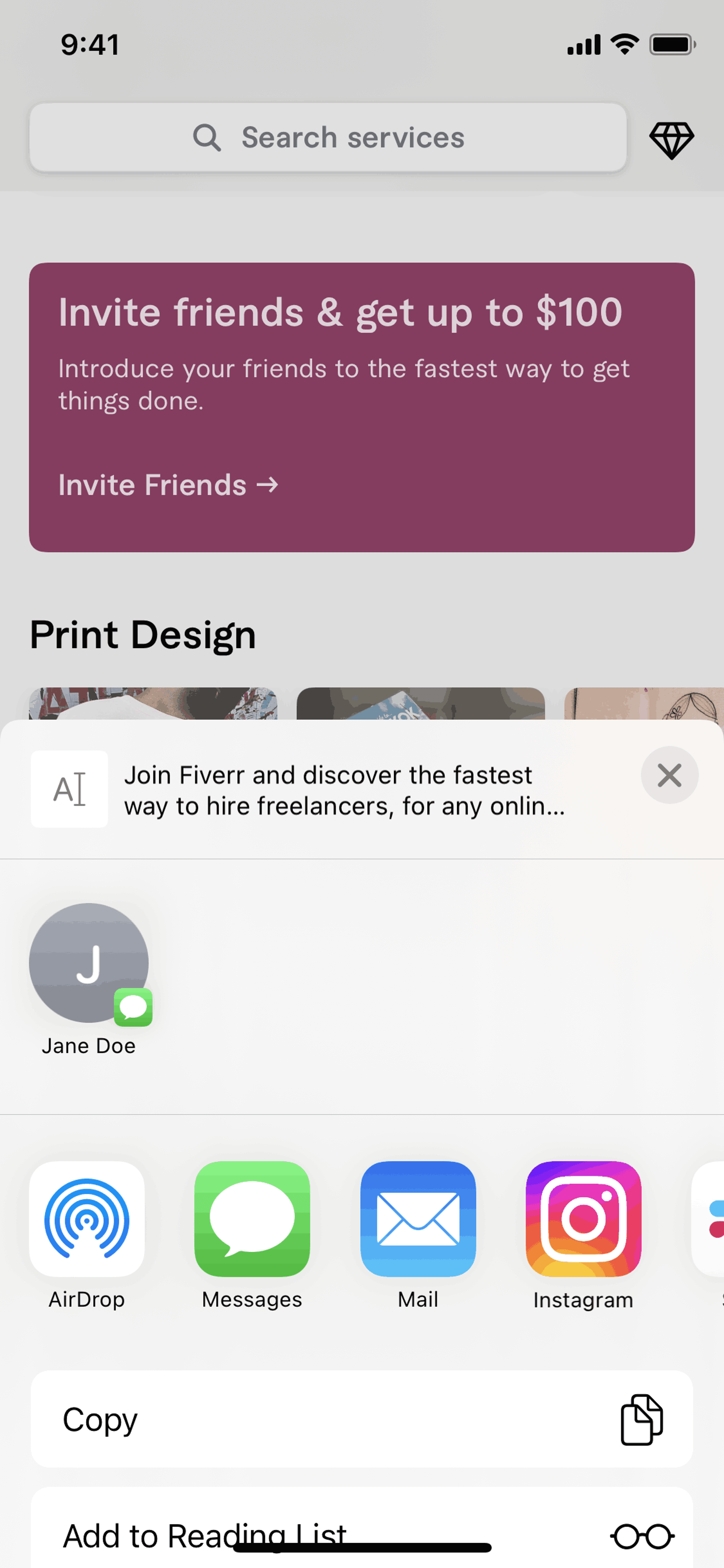 Fiverr iOS Business interface screenshot 15