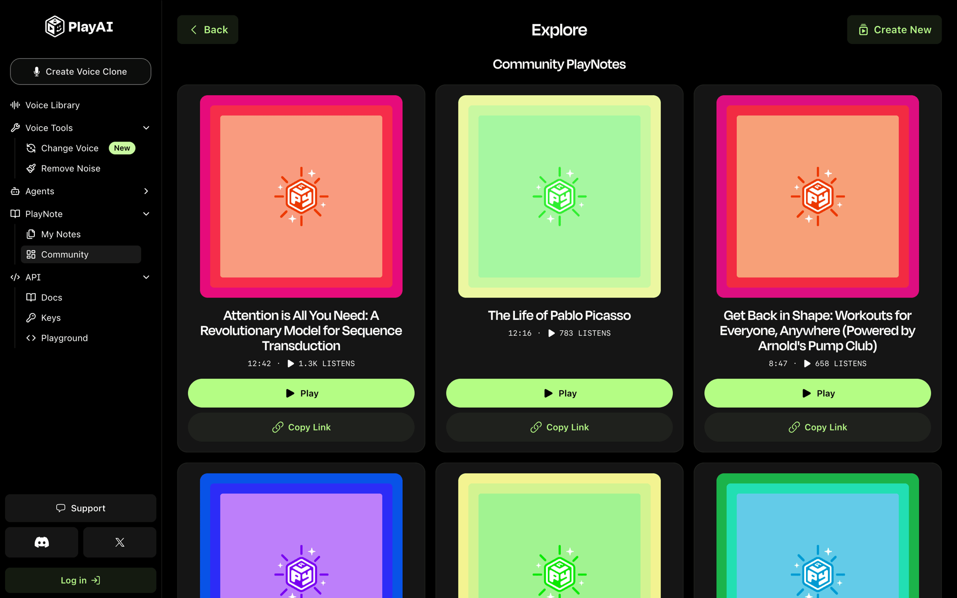 PlayAI Web AI interface screenshot 8