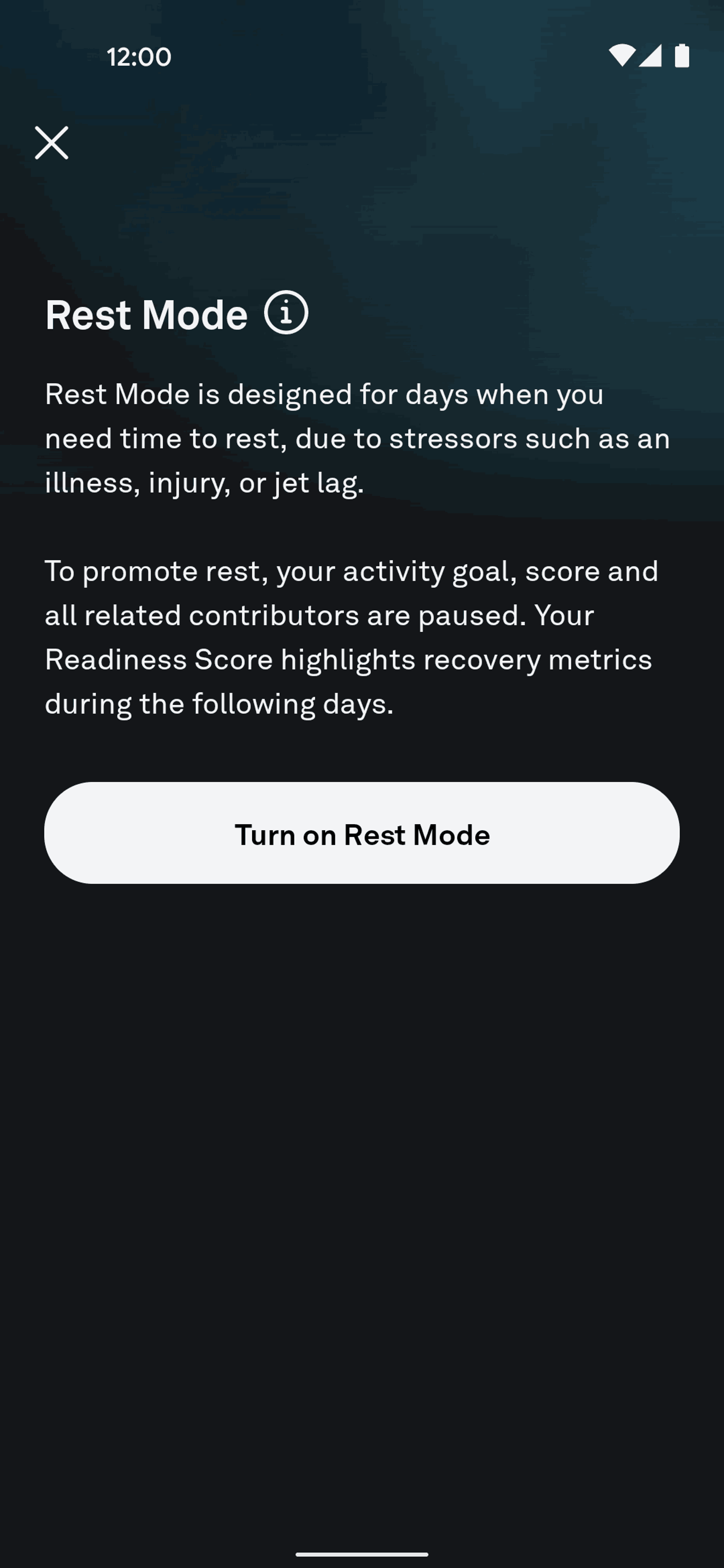 Oura Android Health & Fitness interface screenshot 15