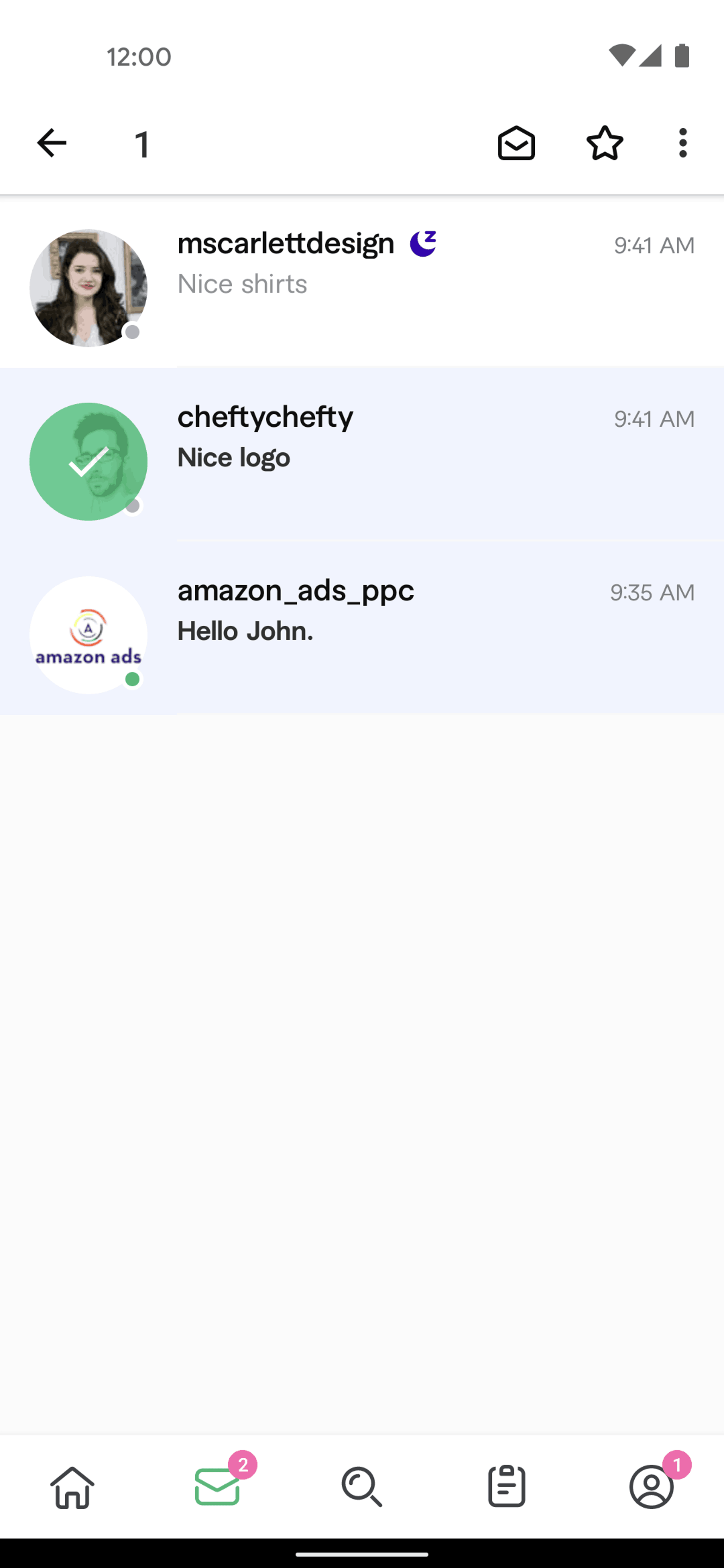 Fiverr Android Business interface screenshot 6