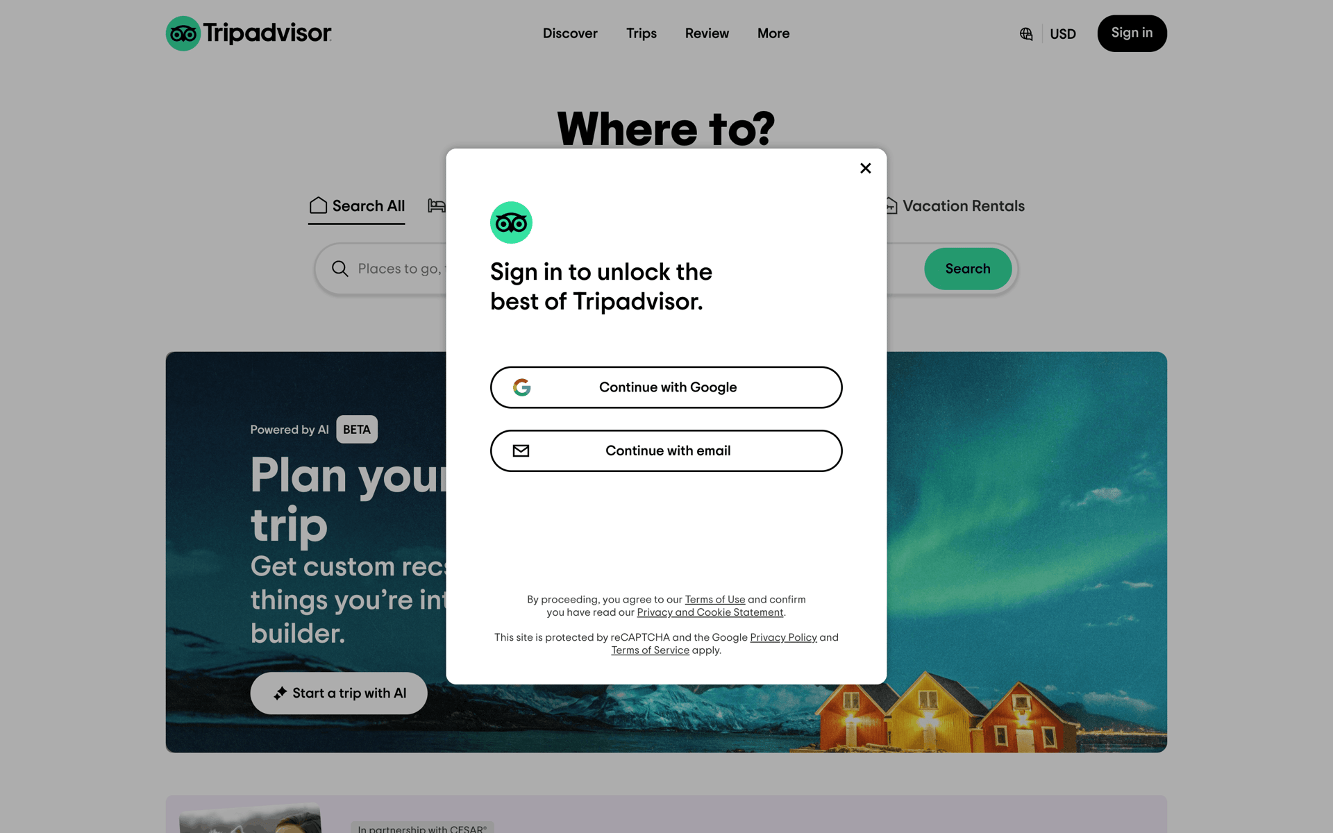 Tripadvisor Web Travel & Transportation interface screenshot 9