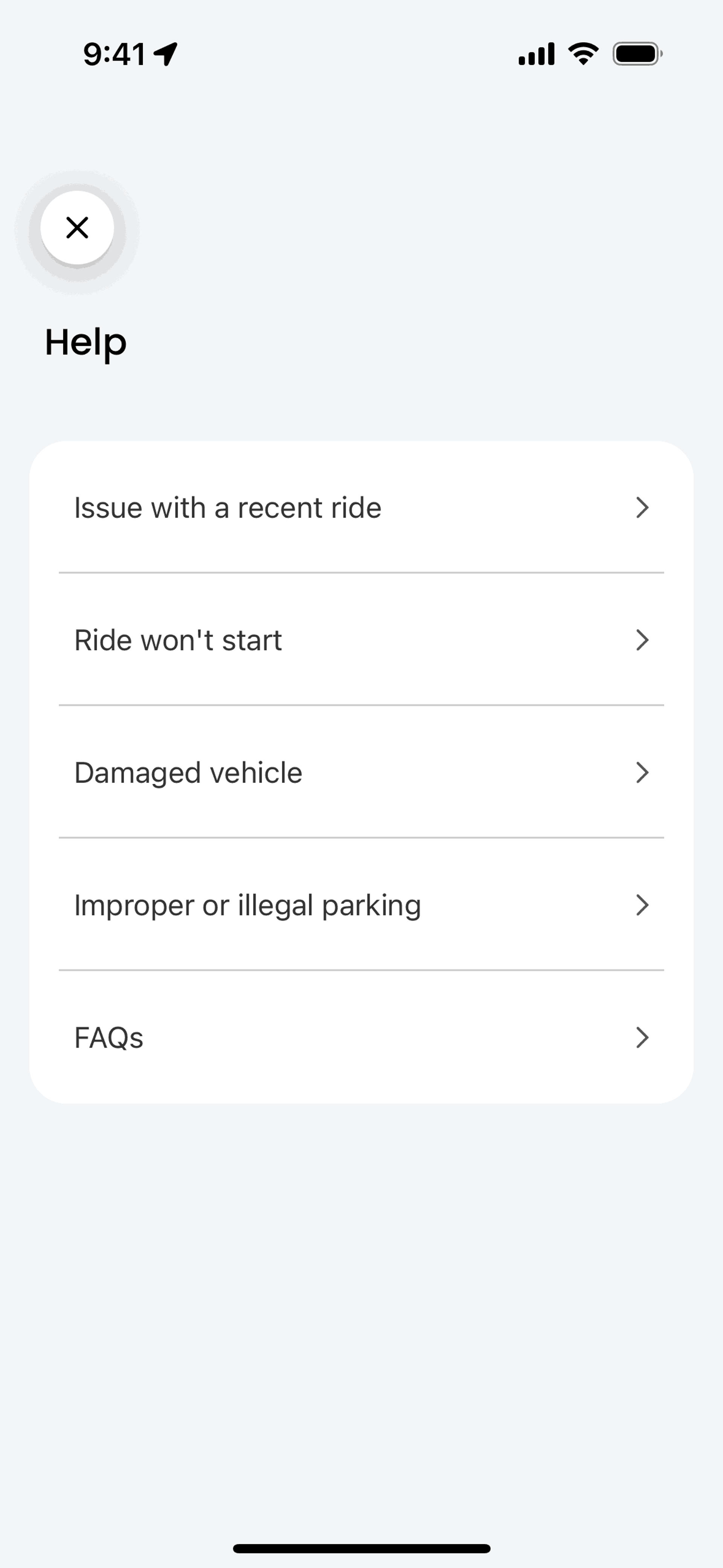 Lime iOS Travel & Transportation interface screenshot 7
