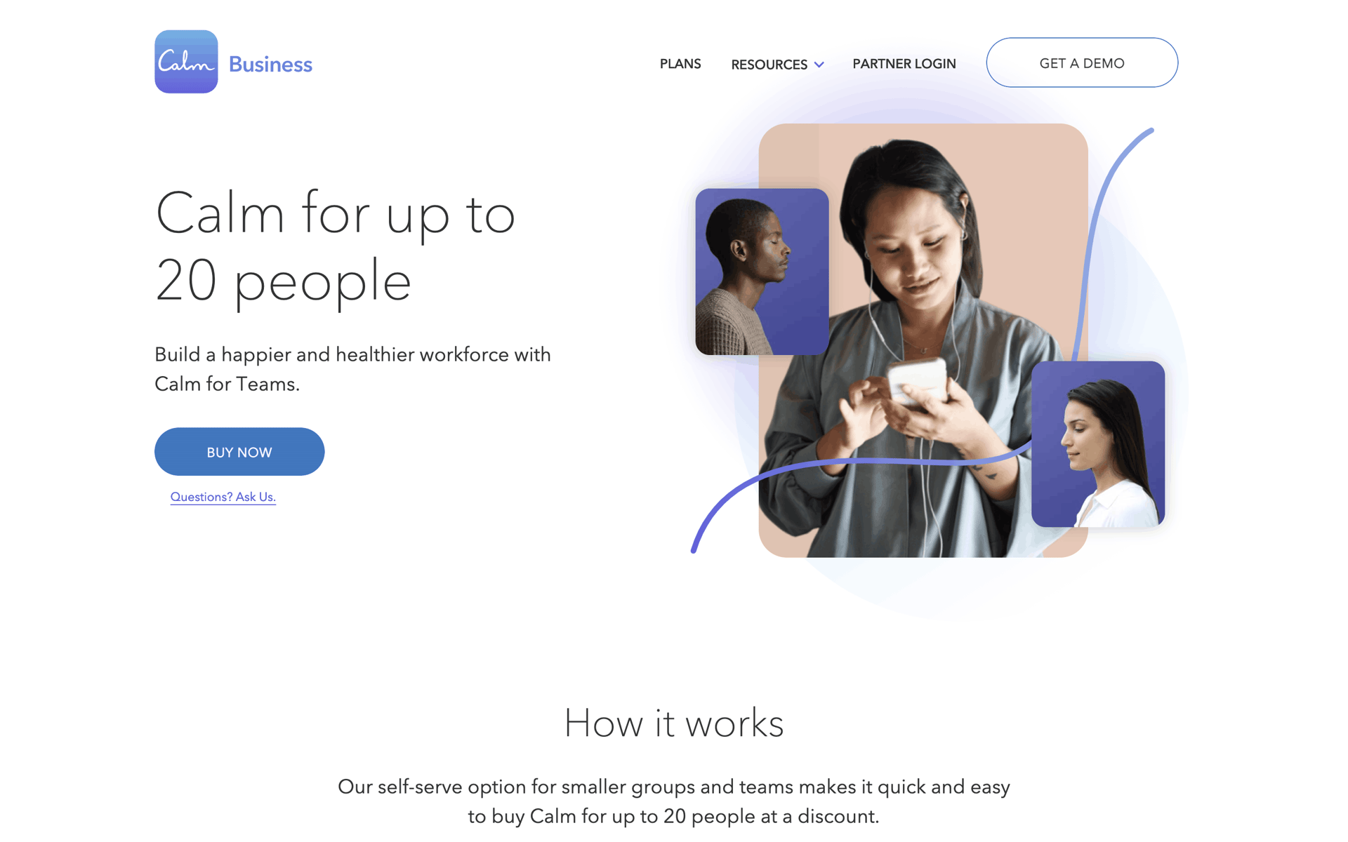 Calm Web Health & Fitness interface screenshot 17