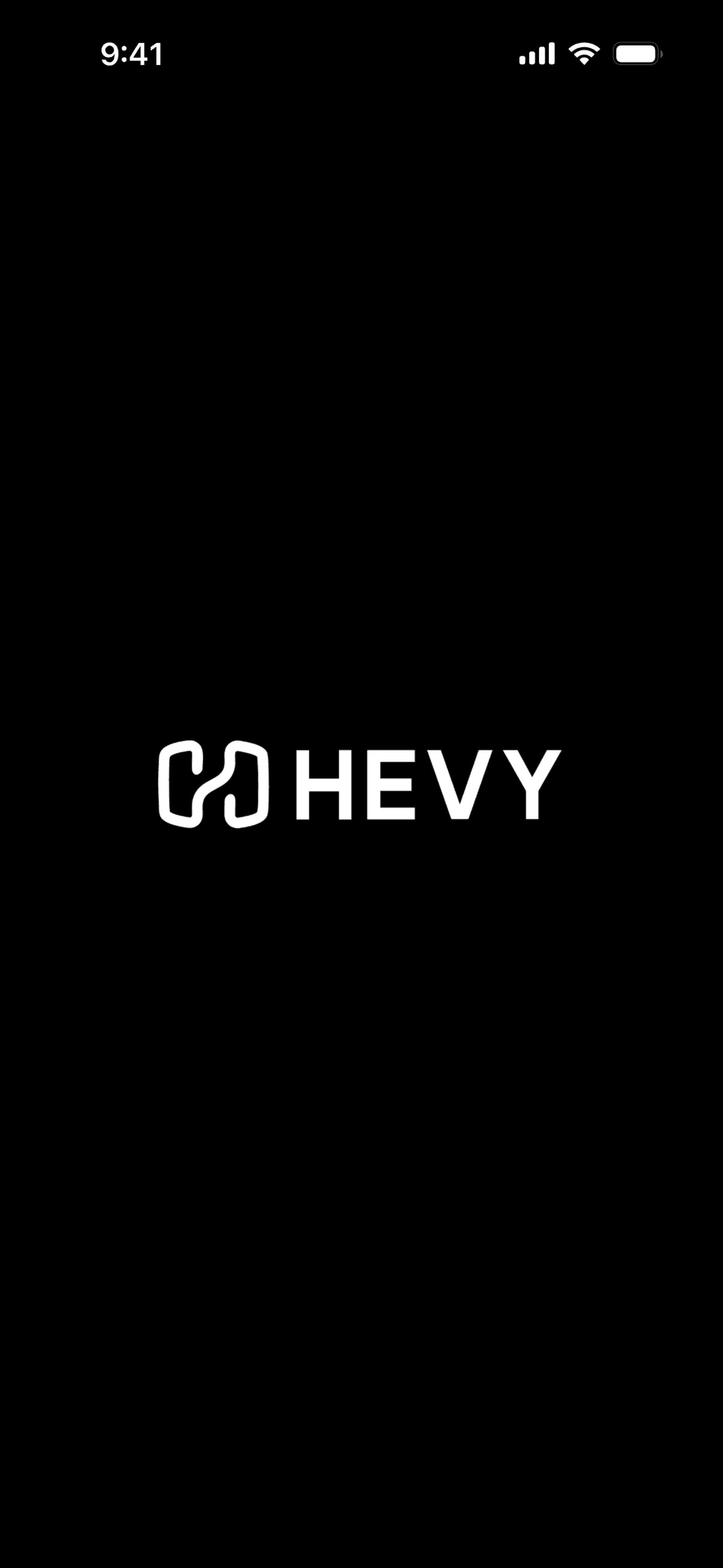 Hevy iOS Health & Fitness interface screenshot 1