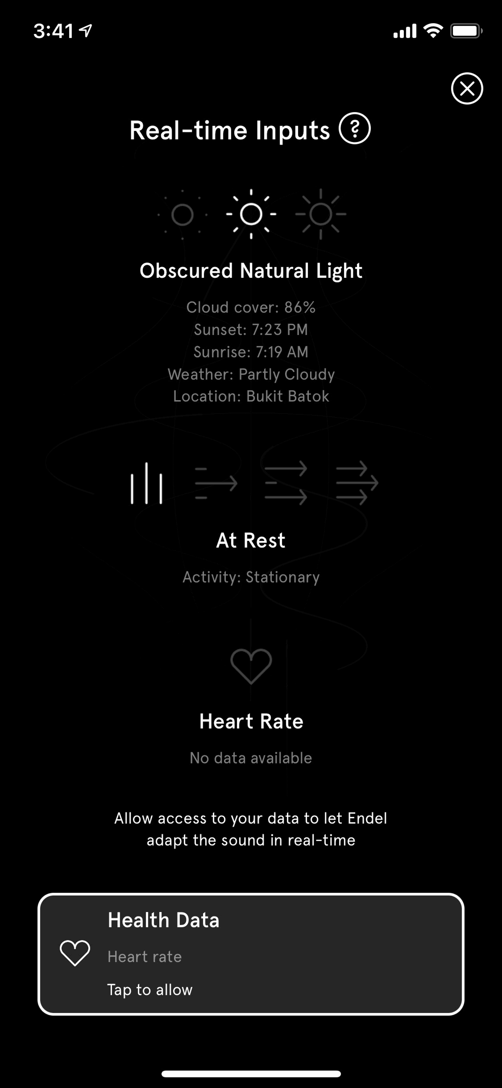 Endel iOS Health & Fitness interface screenshot 21
