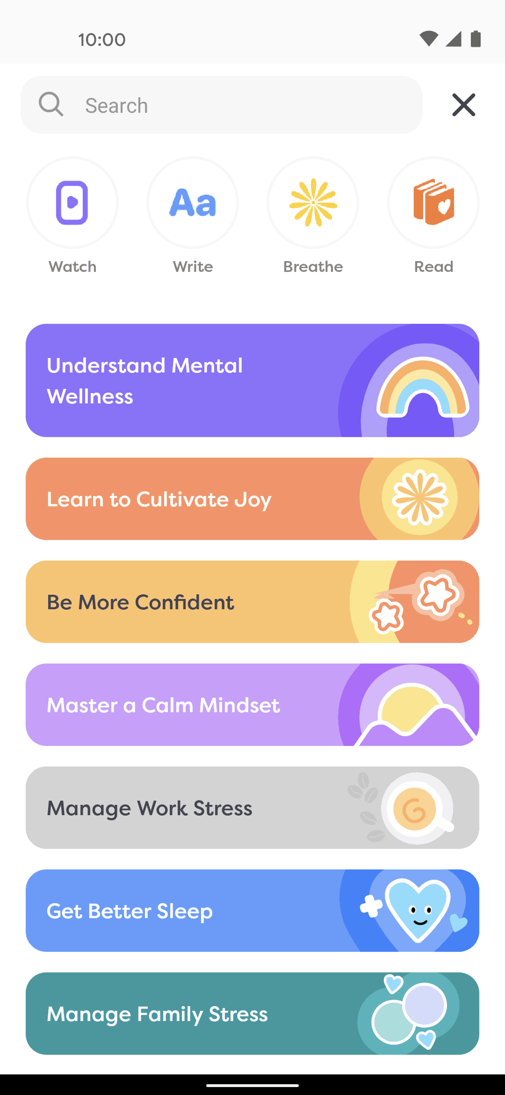 Alan Mind Android Health & Fitness interface screenshot 6