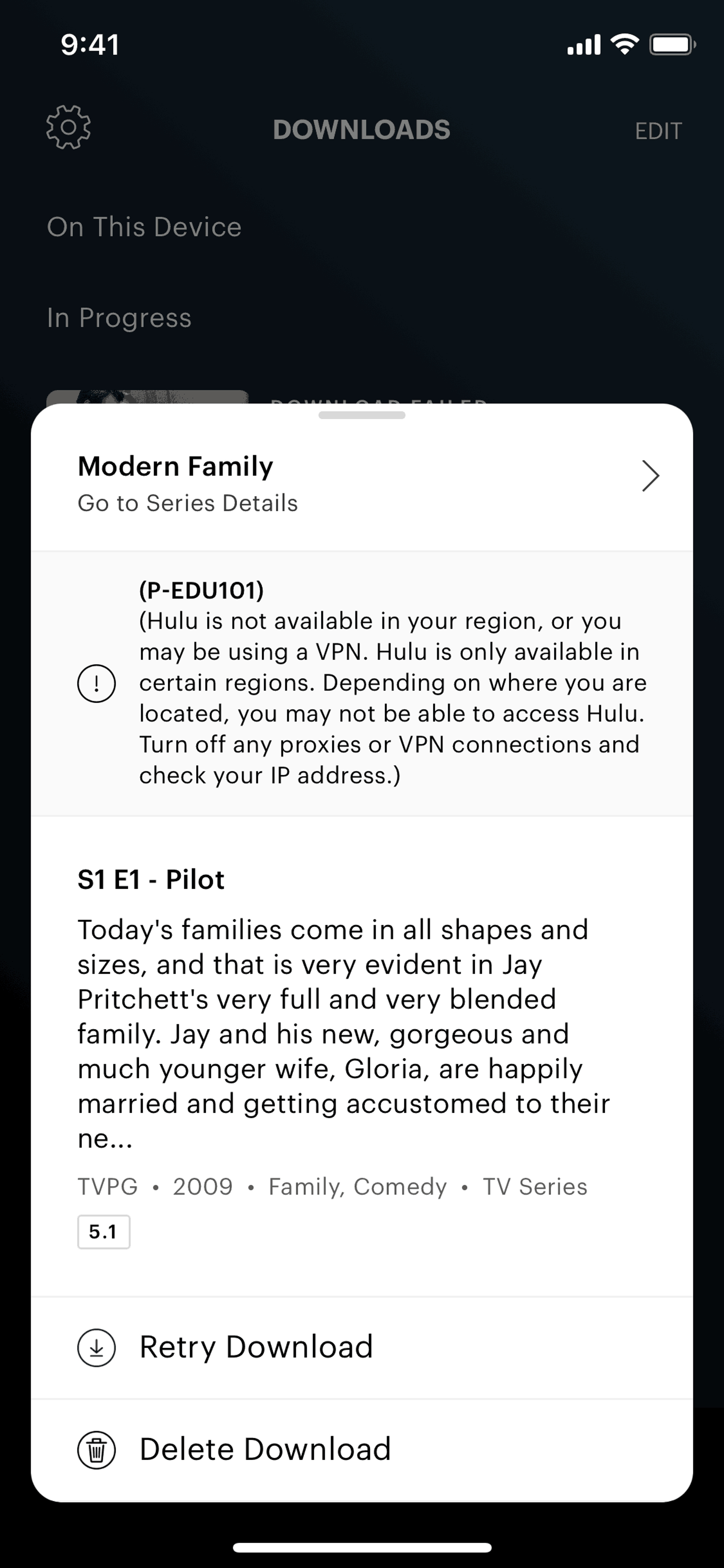 Hulu iOS Entertainment interface screenshot 8