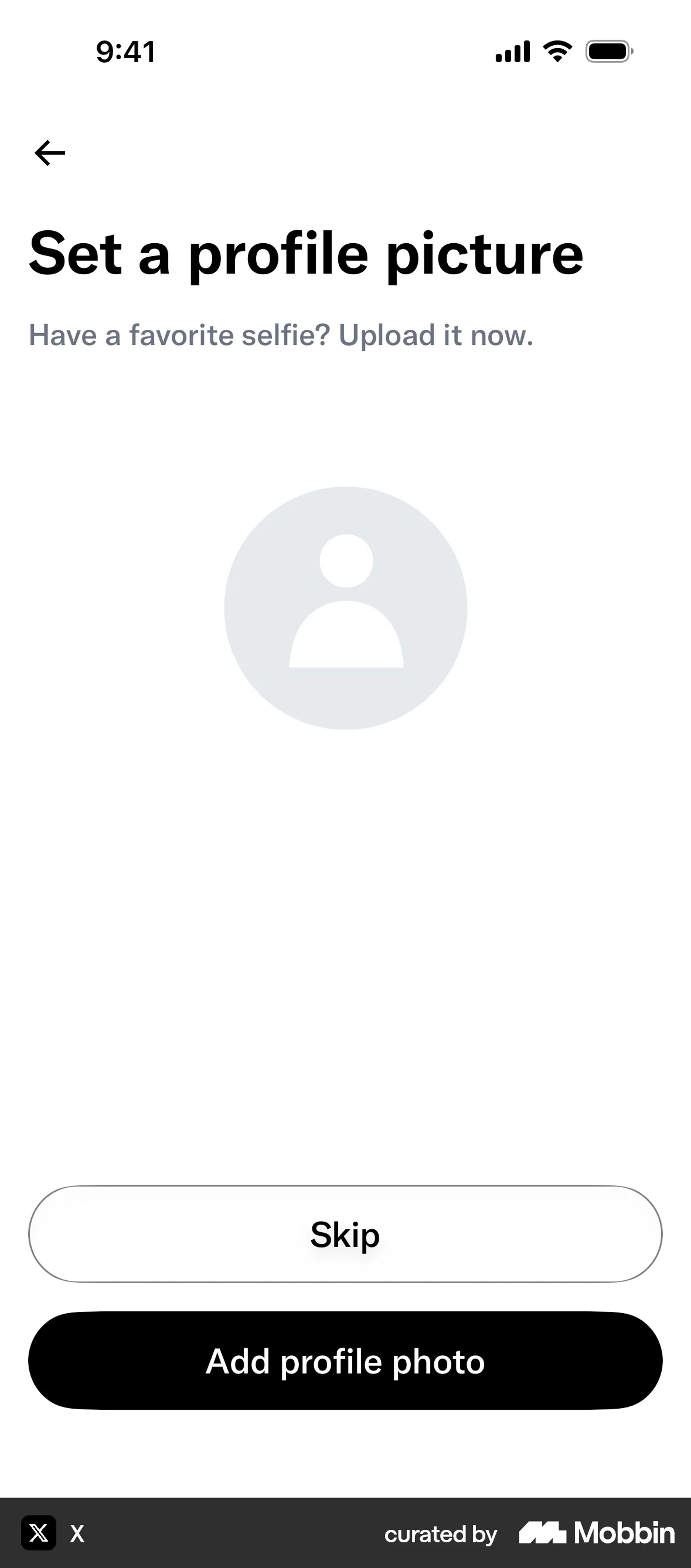 Onboarding on X (ios) screen 14
