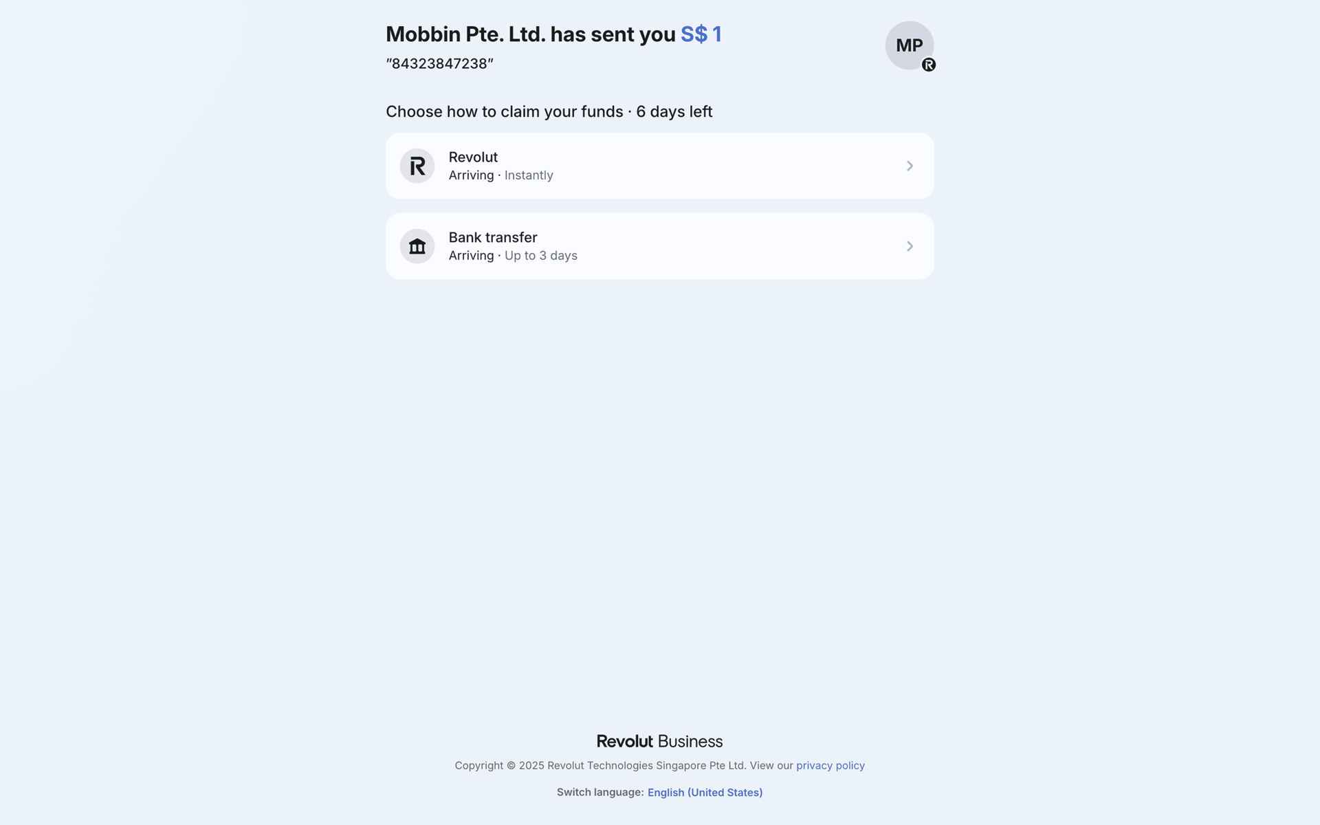 Revolut Business Web Finance interface screenshot 3