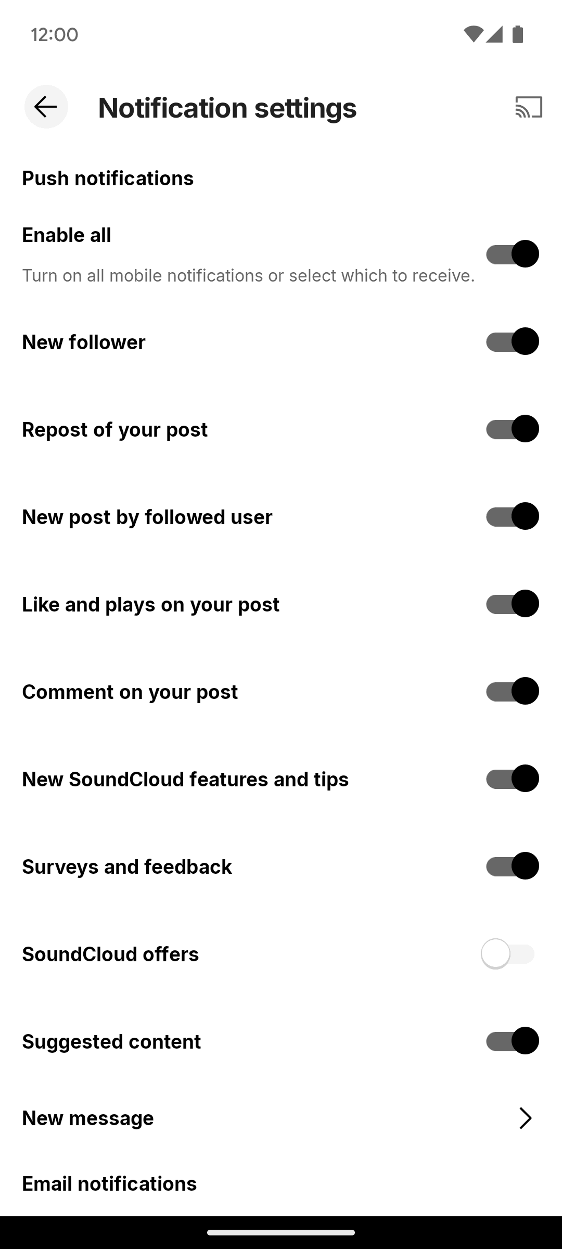 SoundCloud Android Music & Audio interface screenshot 11