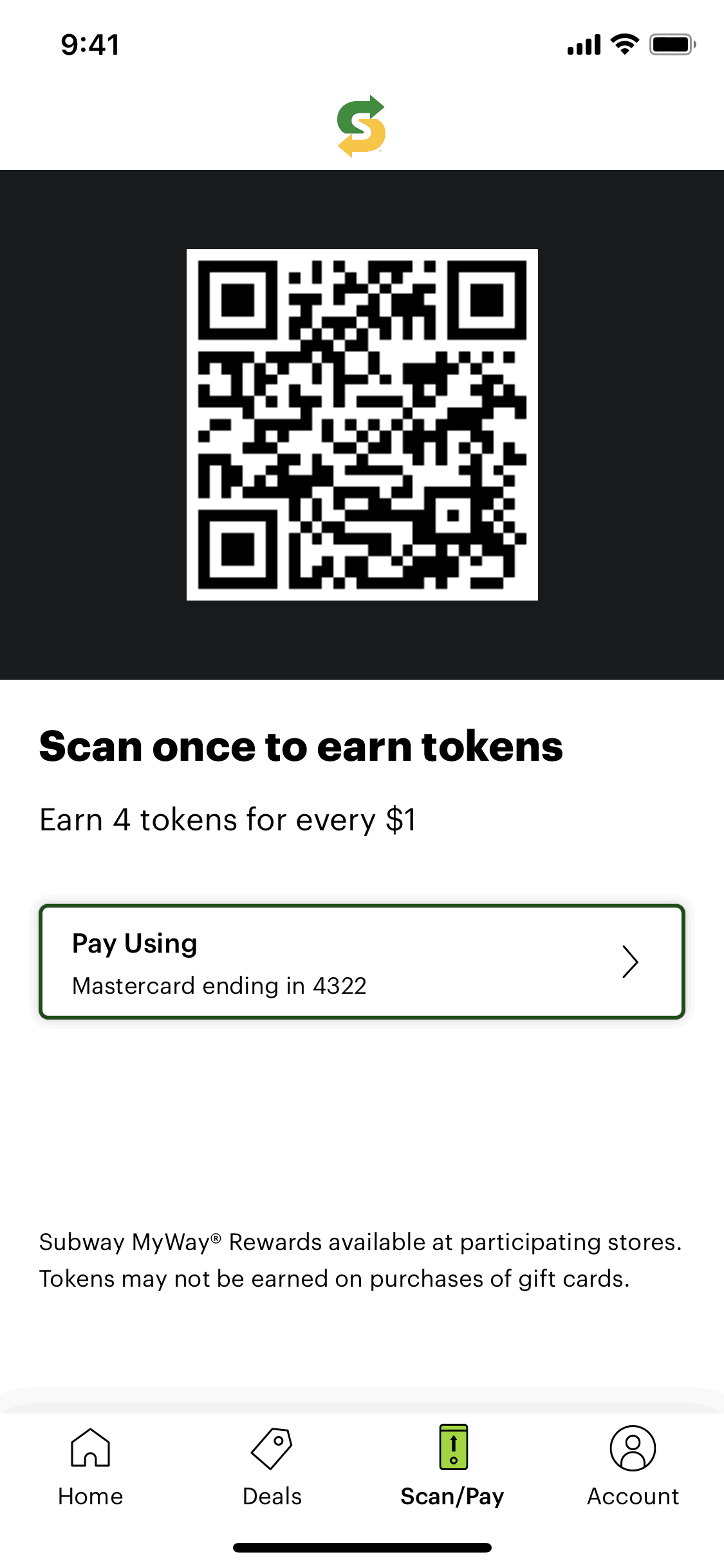 Subway iOS Food & Drink interface screenshot 3