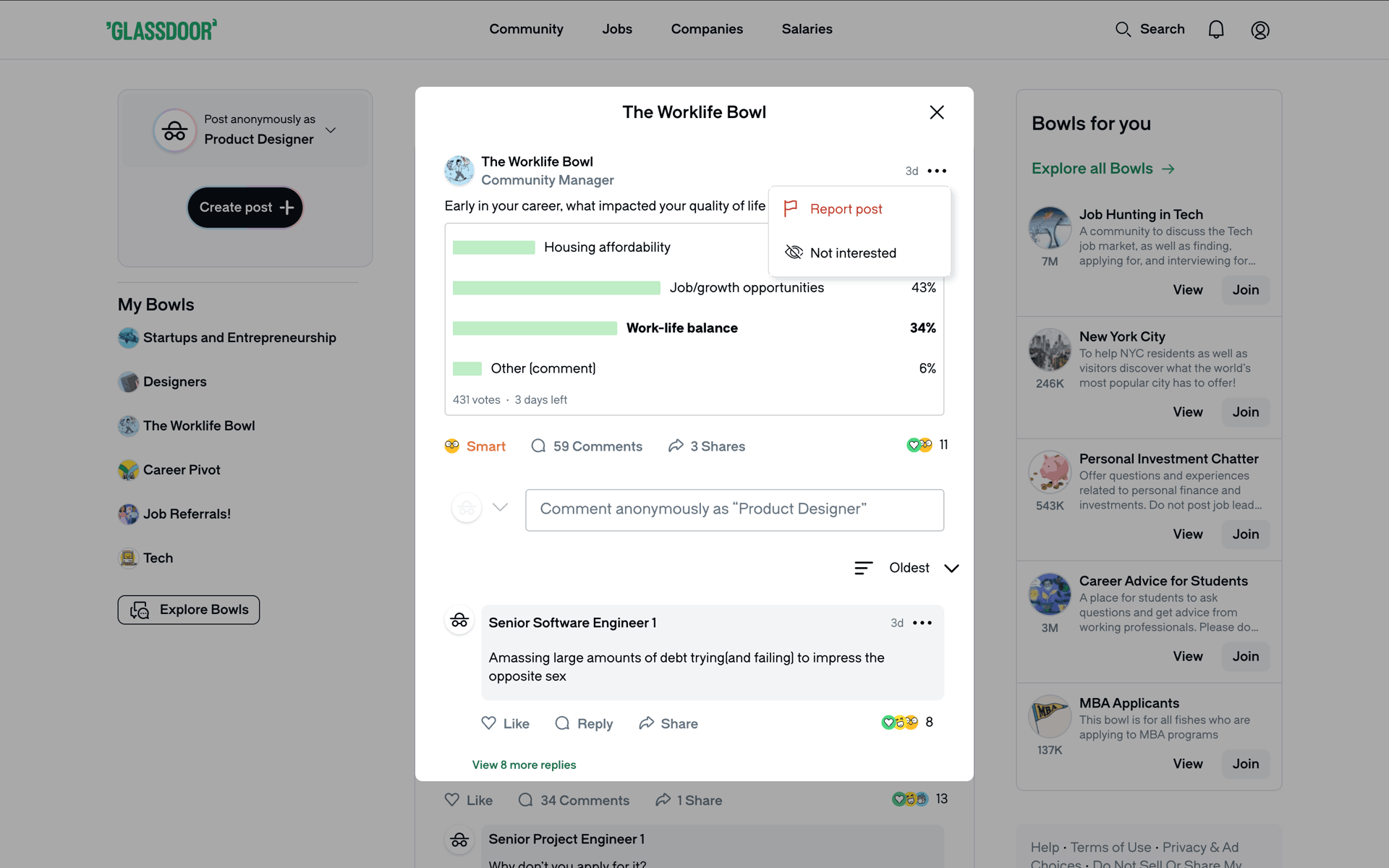 Glassdoor Web Business interface screenshot 24
