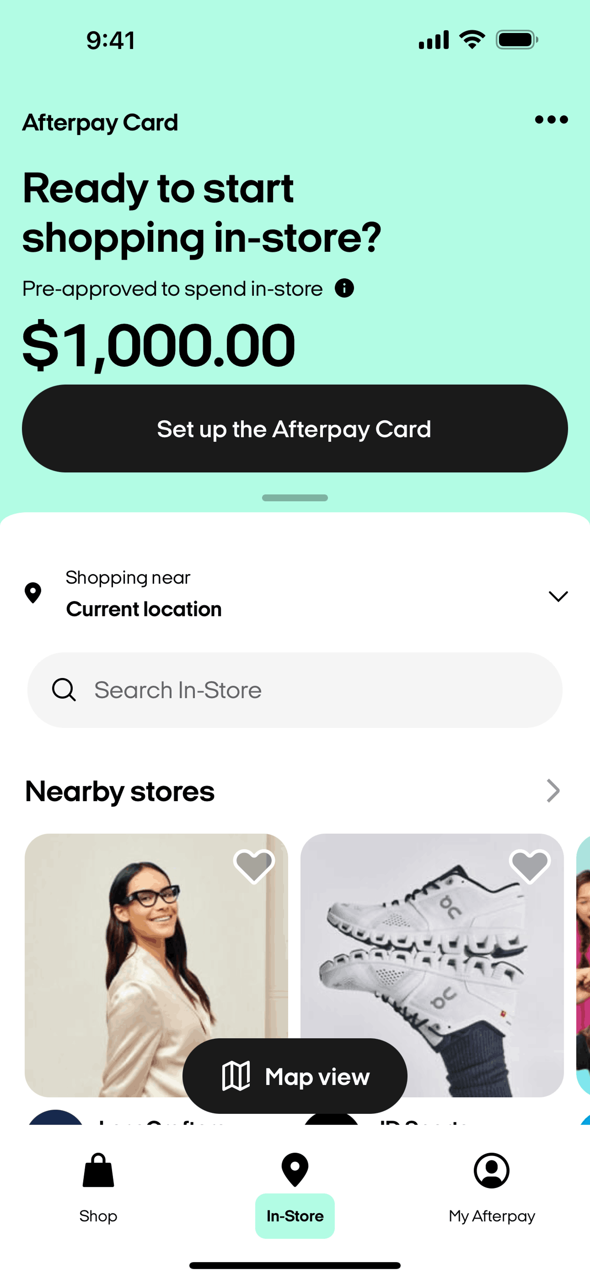 Afterpay iOS Finance interface screenshot 20