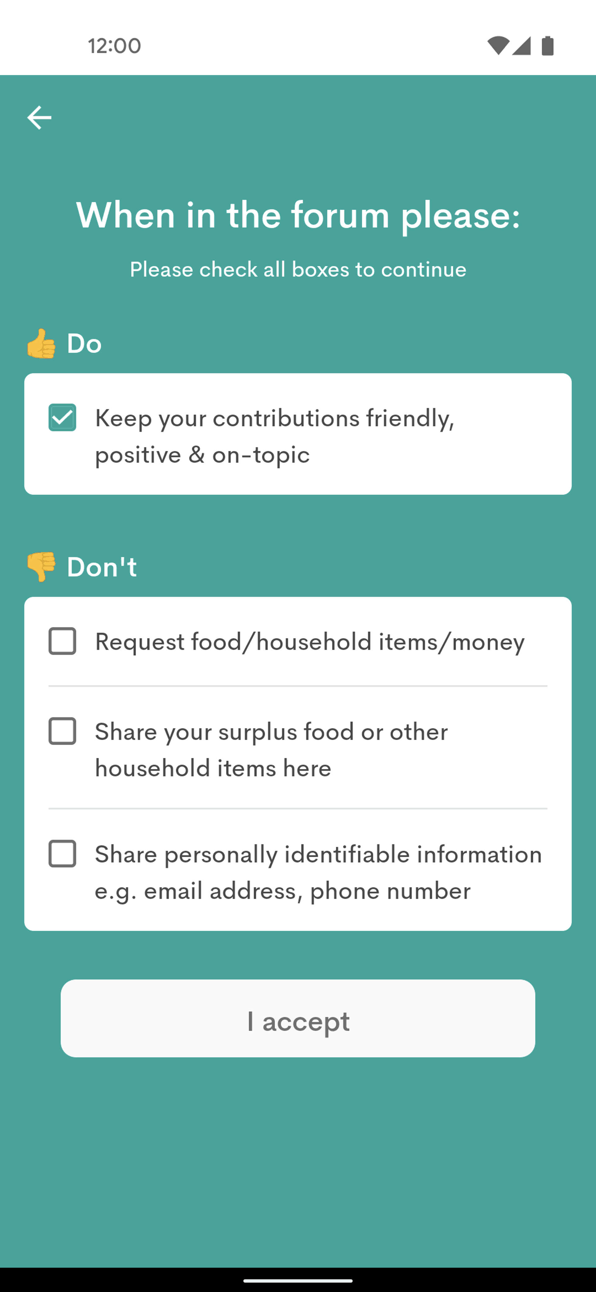 OLIO Android Food & Drink interface screenshot 9