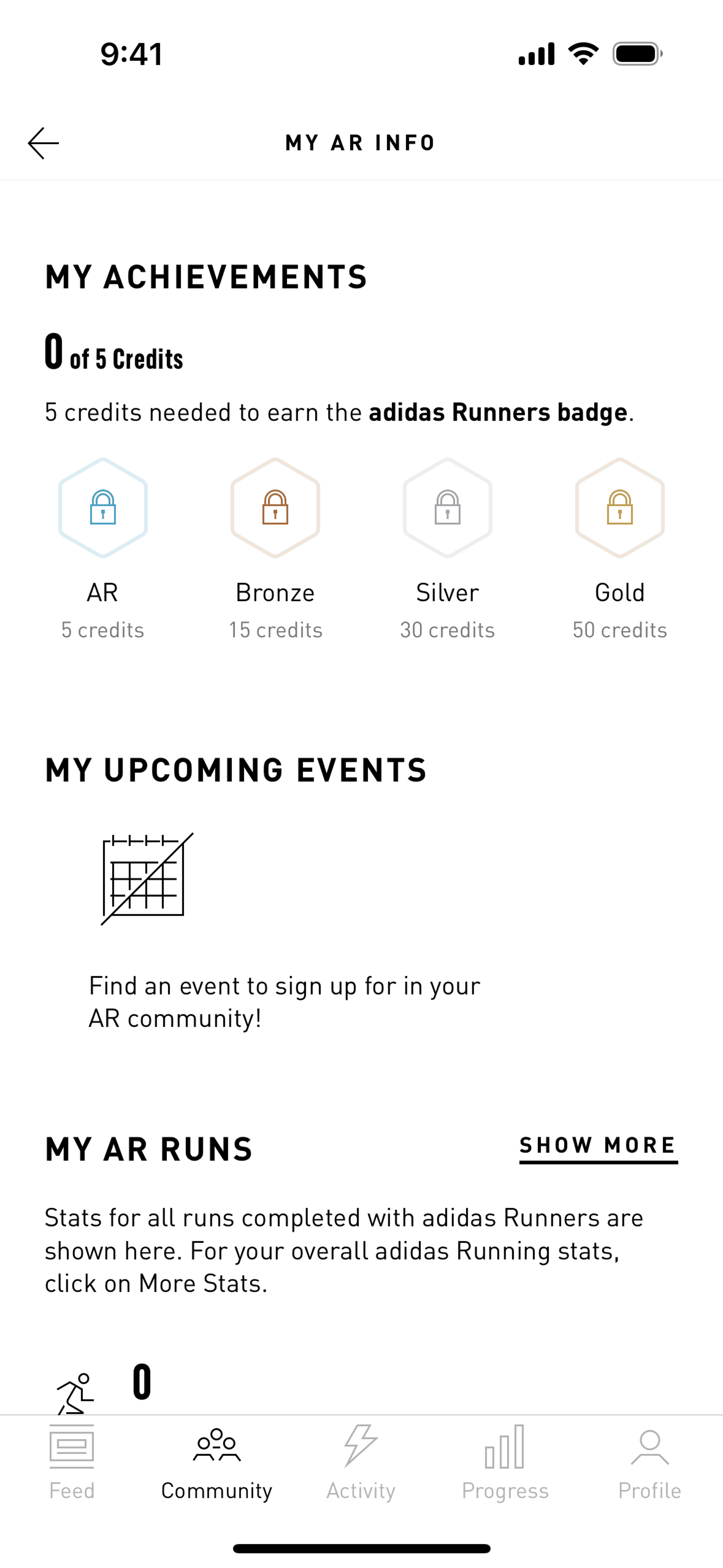 adidas Running iOS Health & Fitness interface screenshot 20