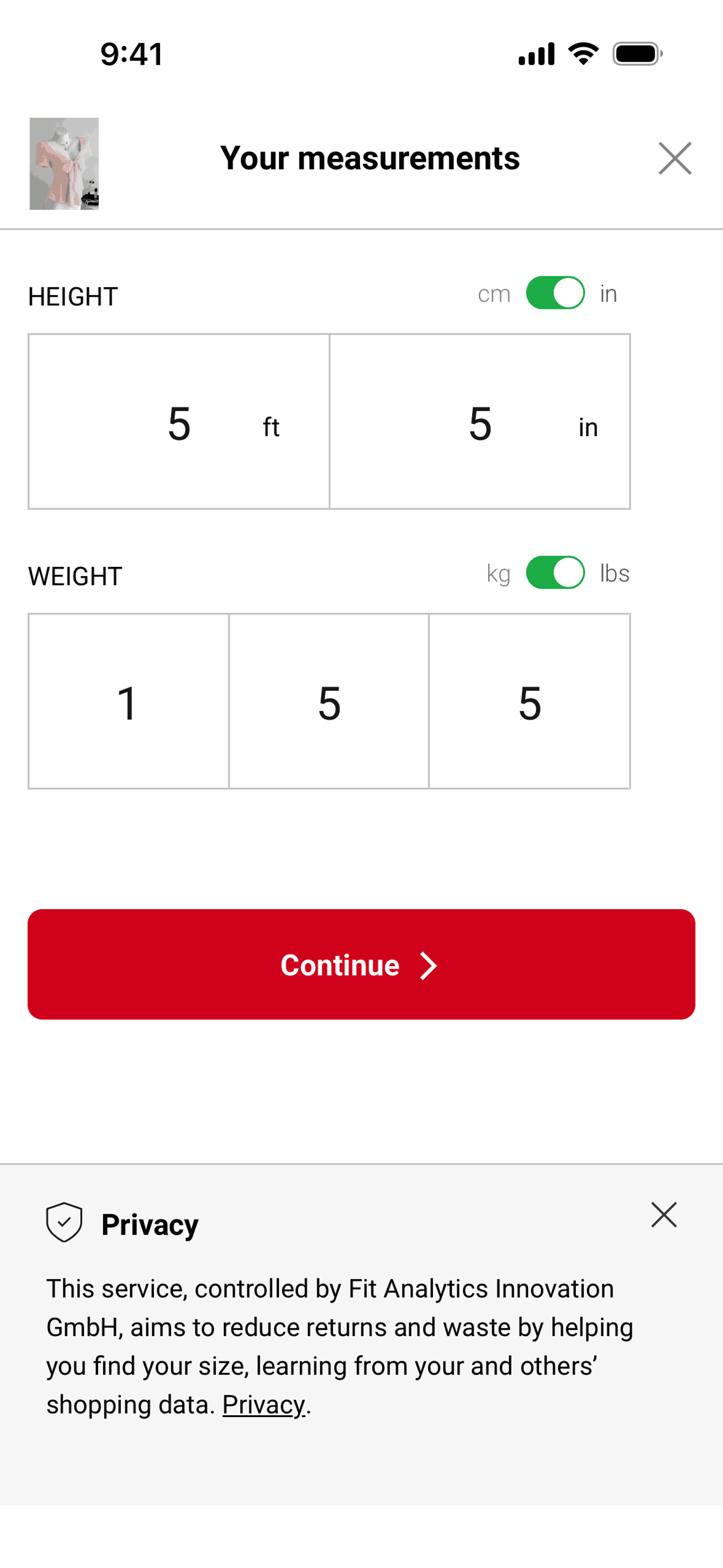 SHEIN iOS Shopping interface screenshot 11