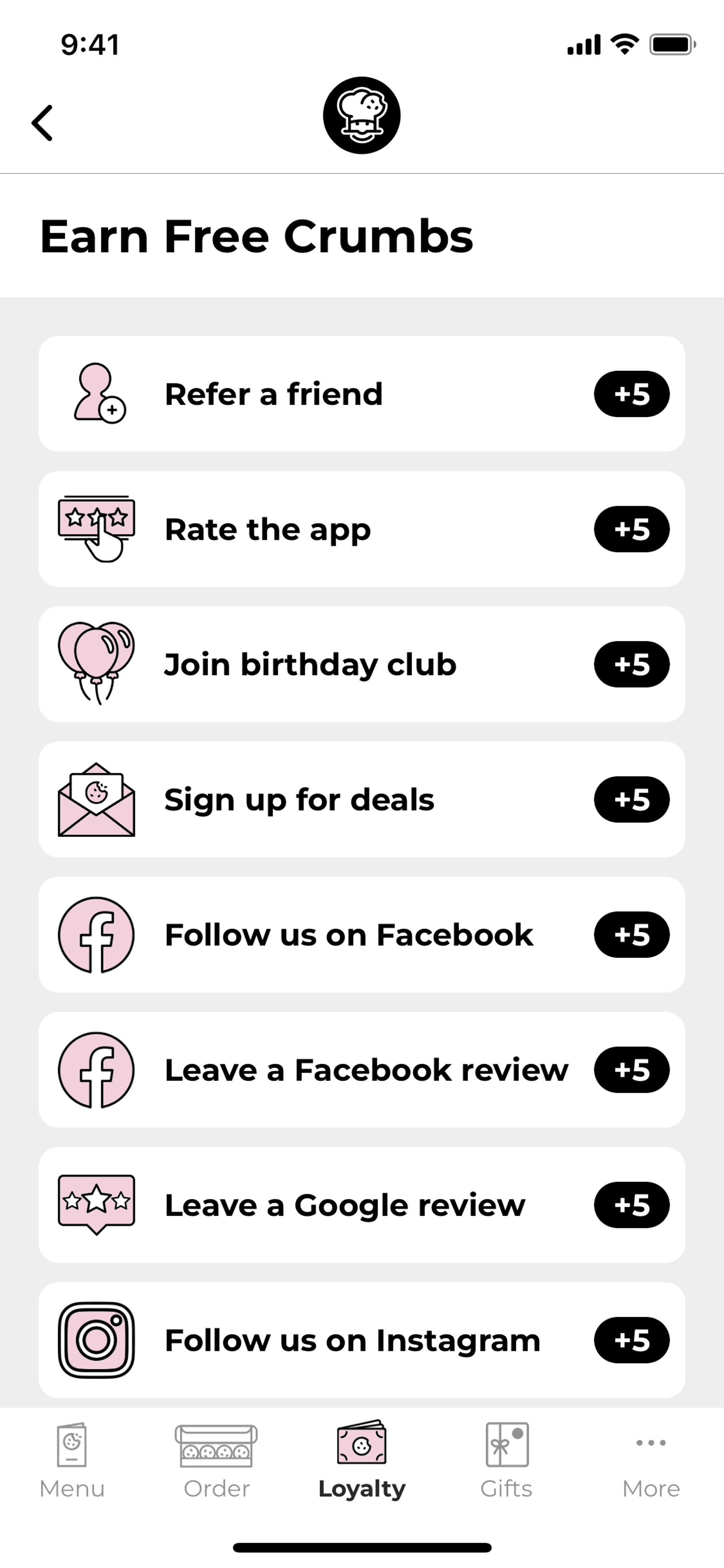 Crumbl Cookies iOS Food & Drink interface screenshot 8