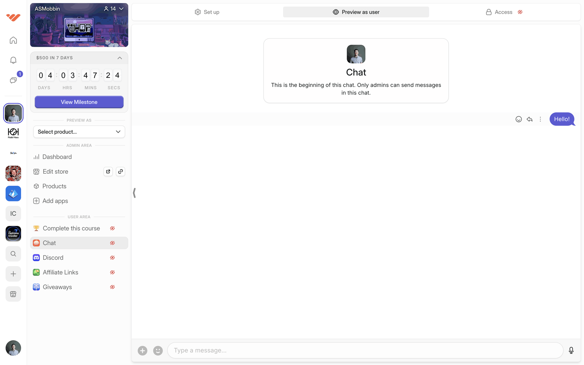 Whop Web Business interface screenshot 13