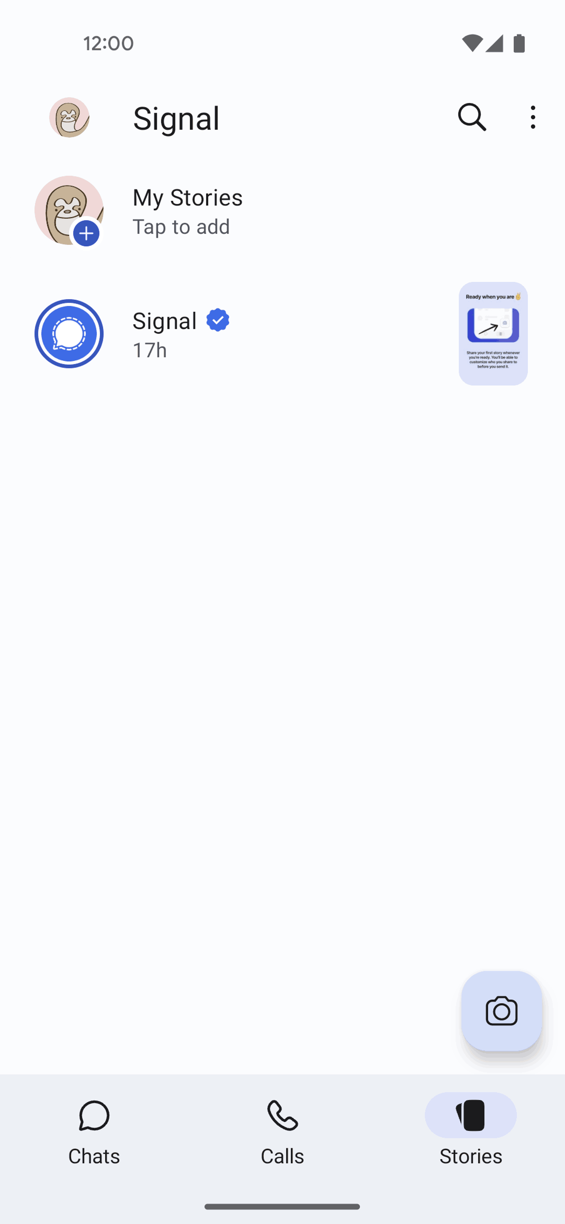 Signal Android Social Networking interface screenshot 4