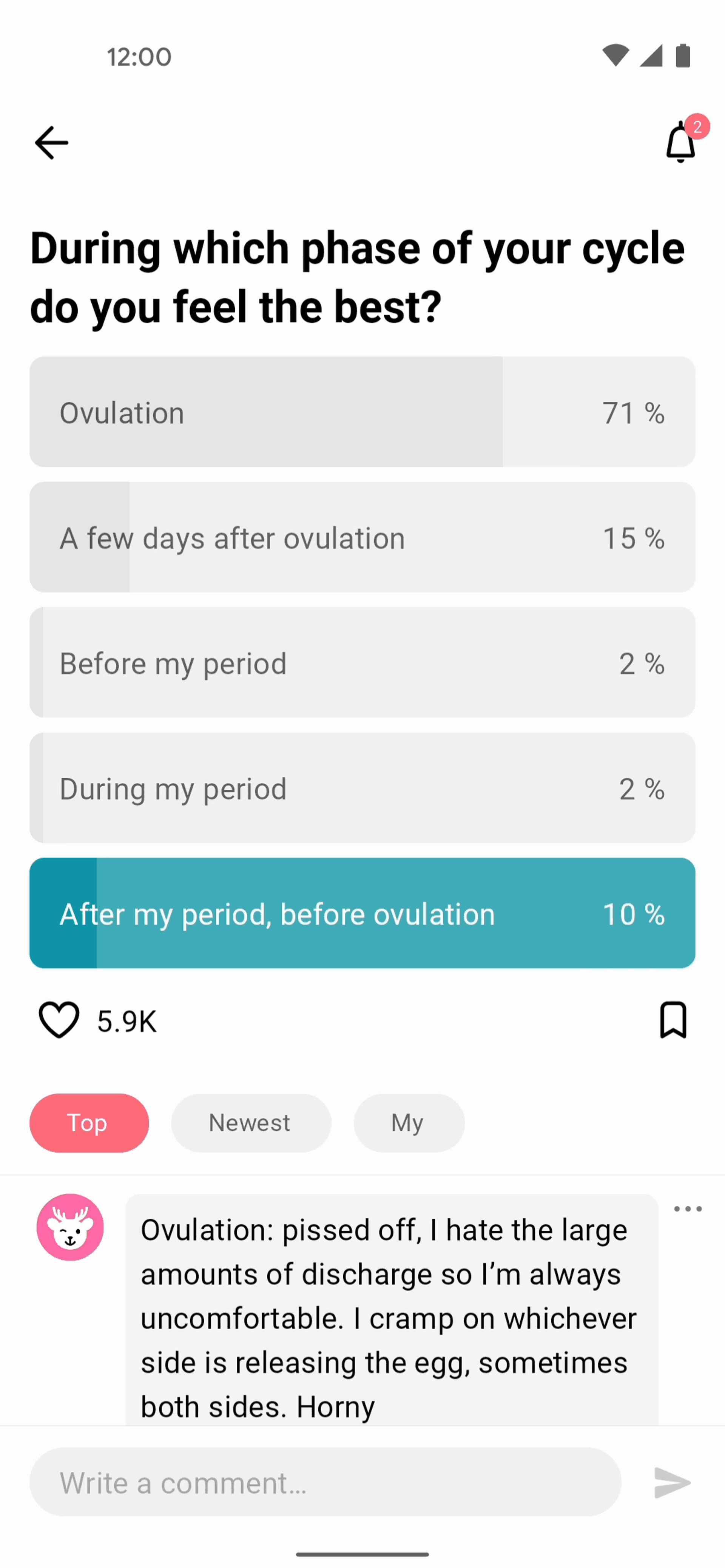 Flo Android Health & Fitness interface screenshot 16