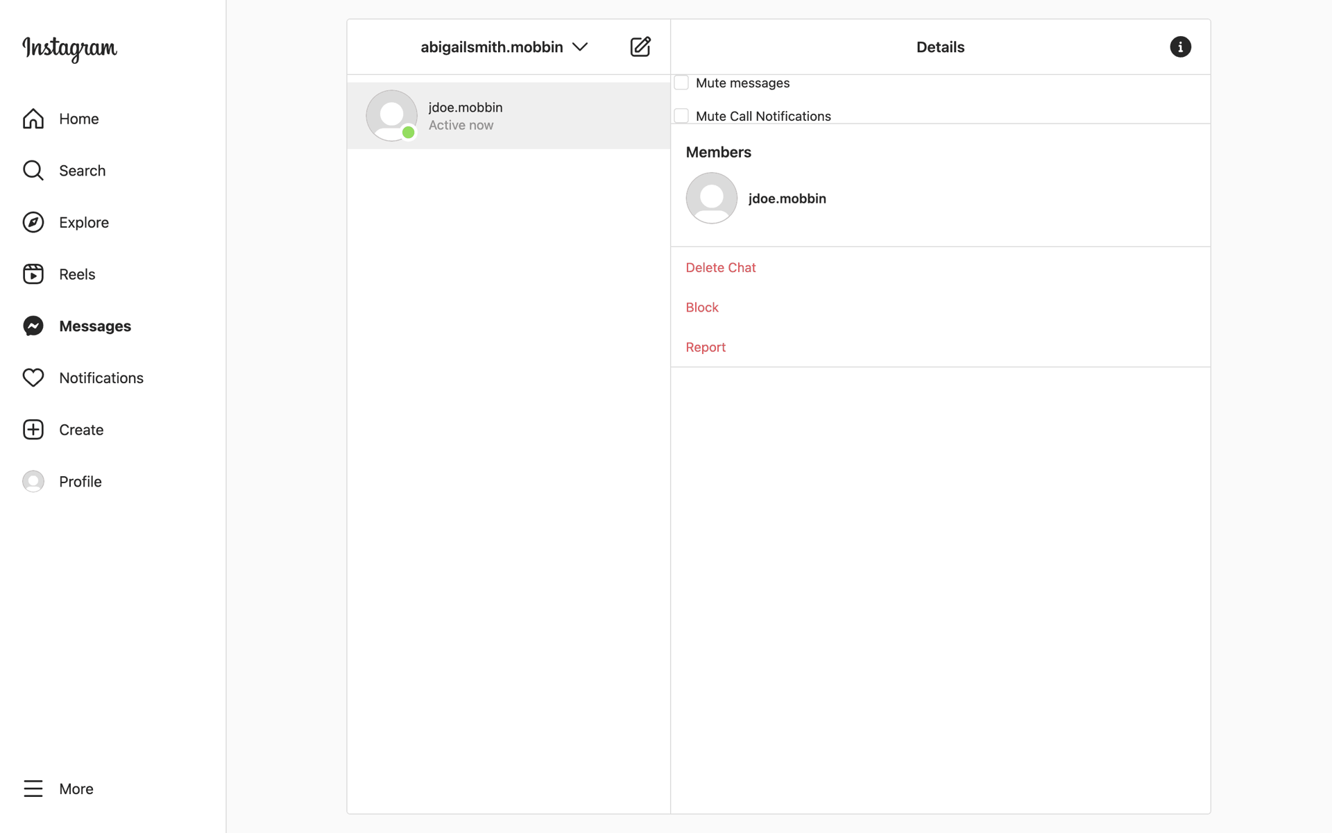 Instagram Web Photo & Video interface screenshot 13