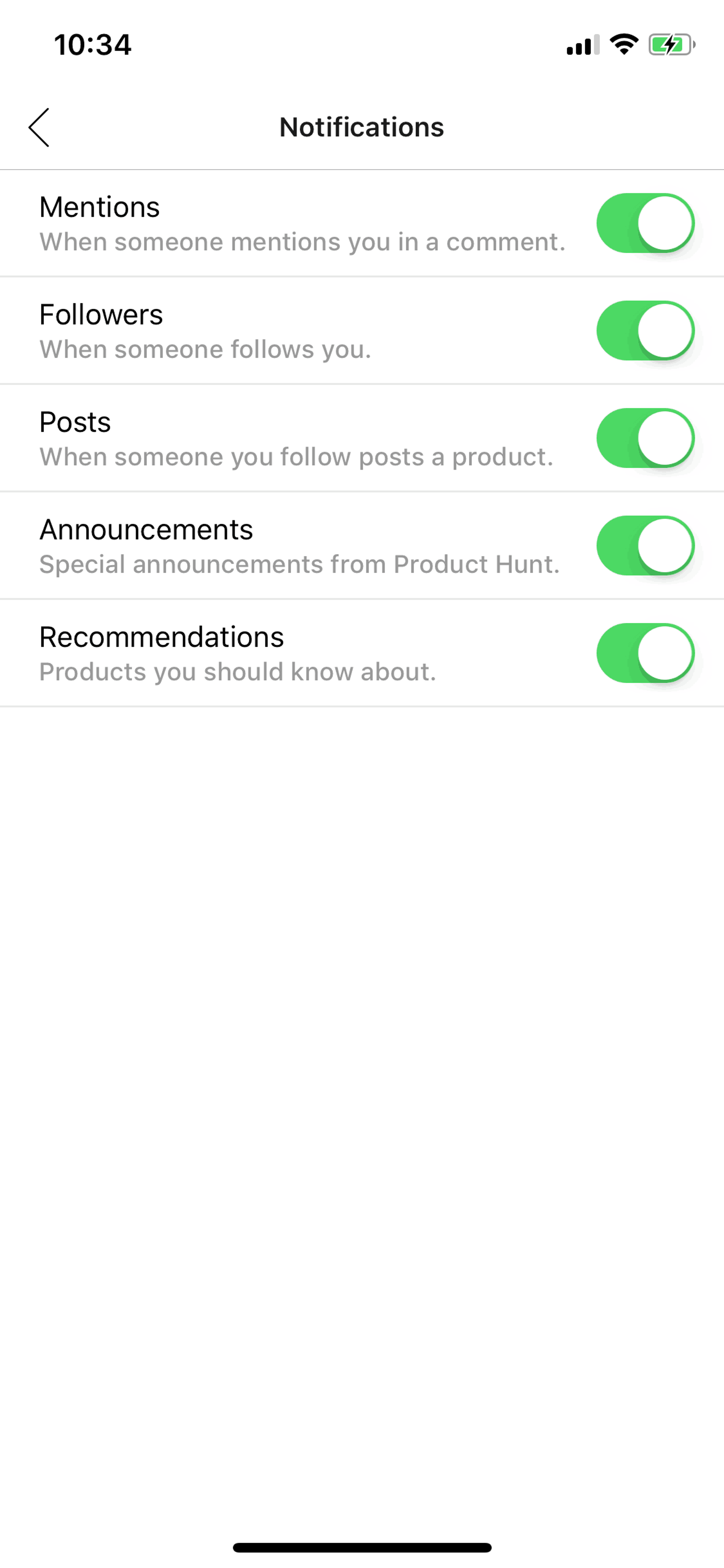 Product Hunt iOS Social Networking interface screenshot 19