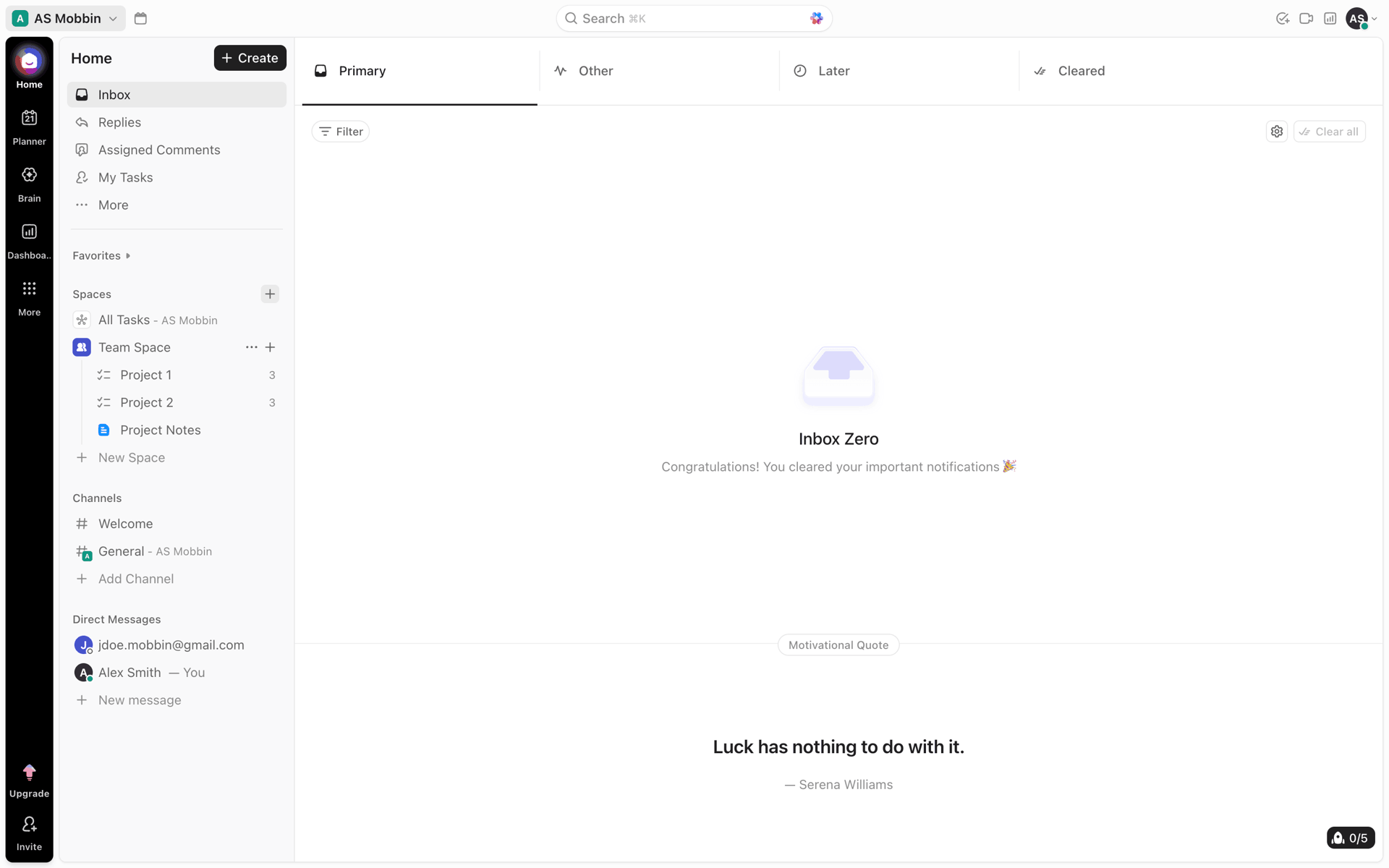 ClickUp Web Business interface screenshot 5
