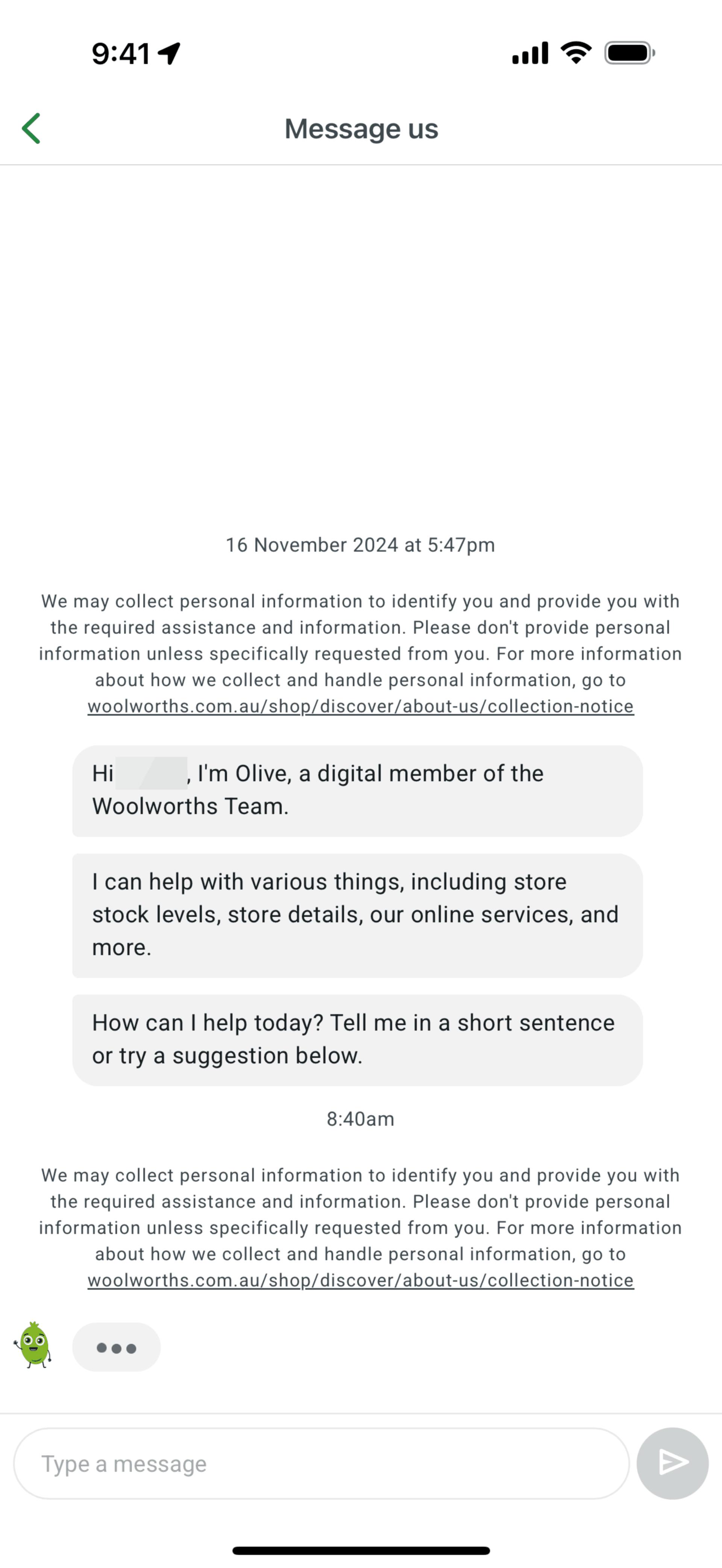 Woolworths iOS Shopping interface screenshot 8