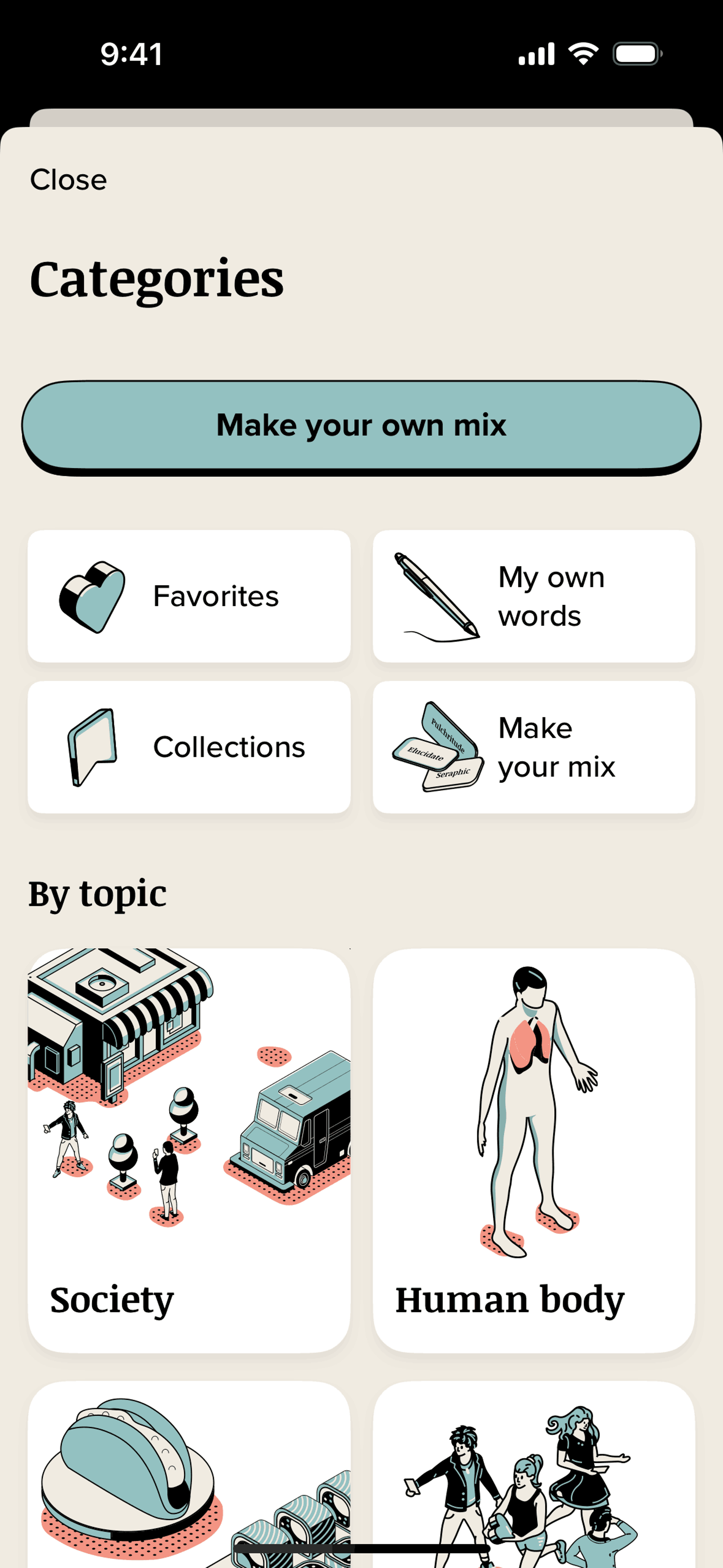 Vocabulary iOS Education interface screenshot 21