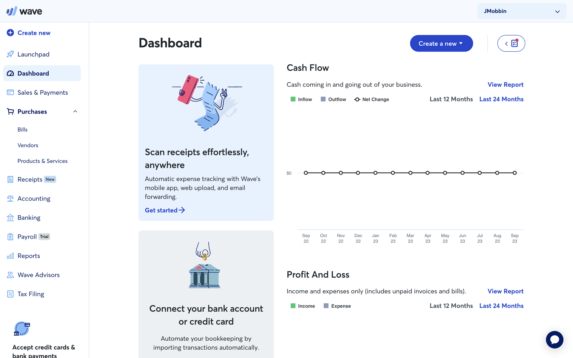 Wave Web Business interface screenshot 24