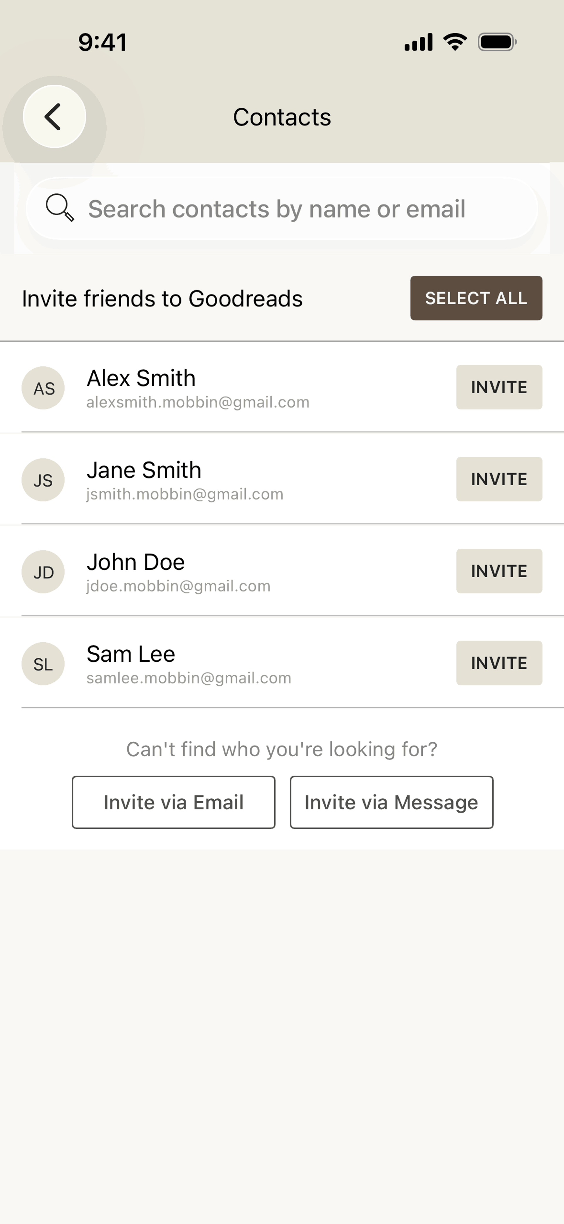 Goodreads iOS Education interface screenshot 6