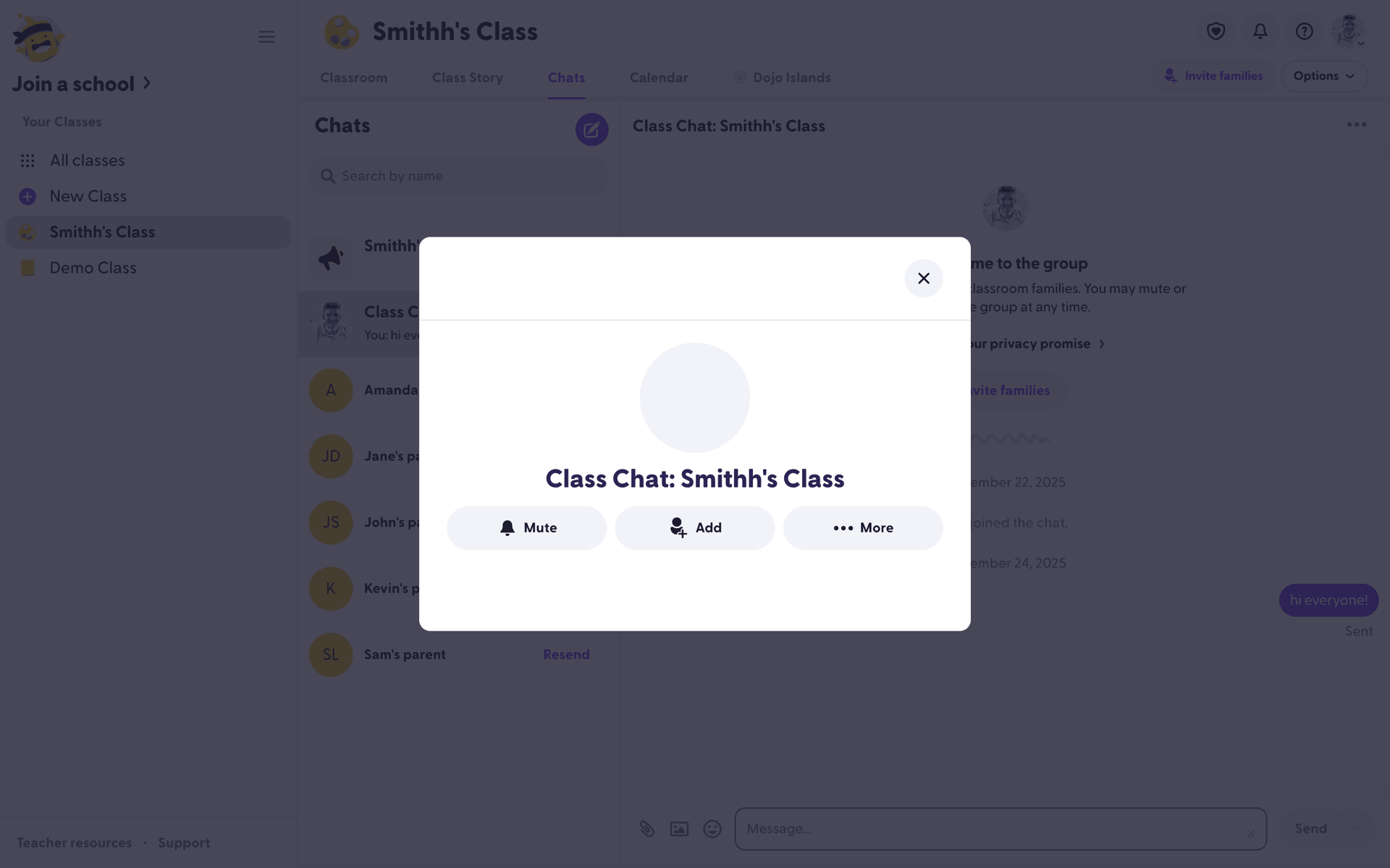 ClassDojo Web Education interface screenshot 4