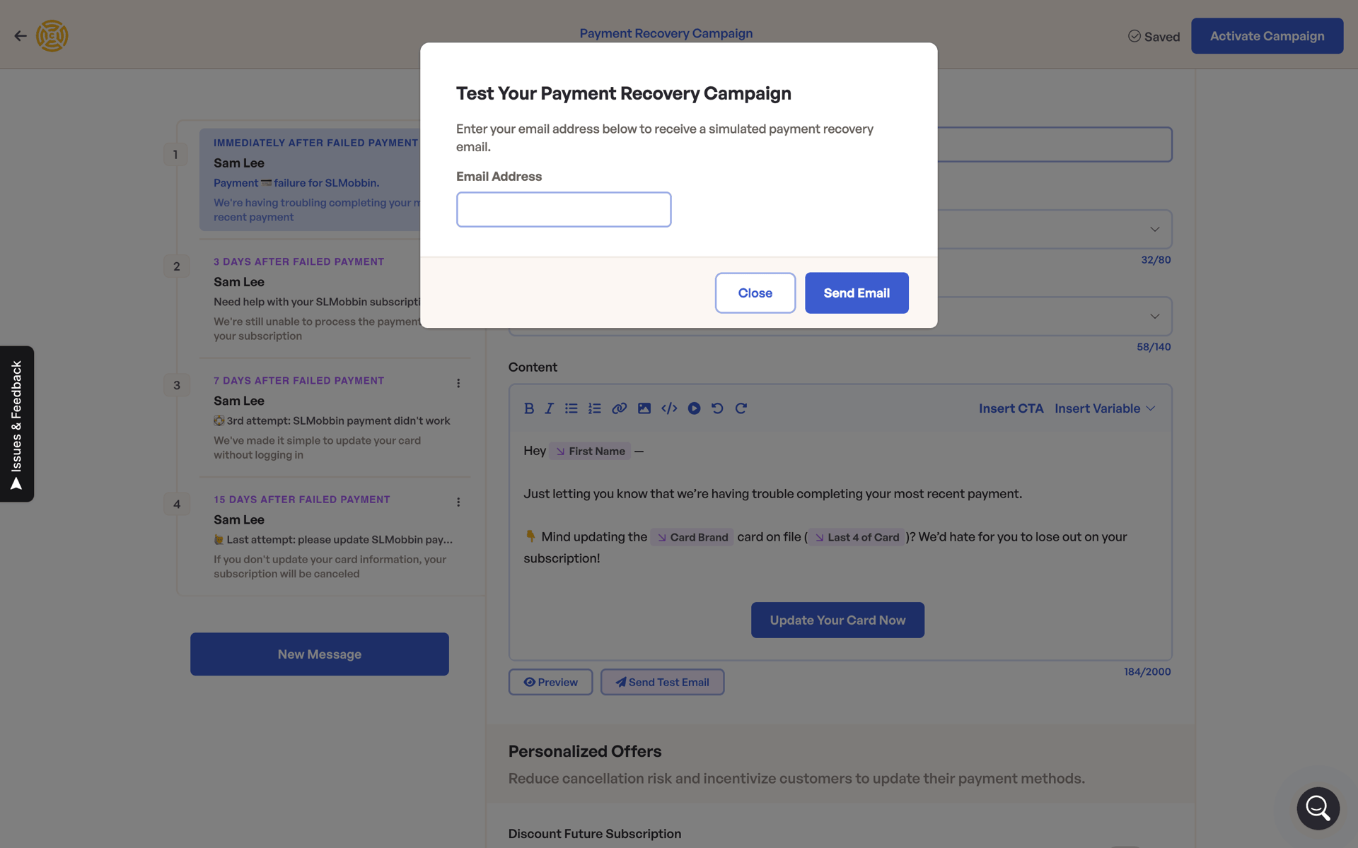 Churnkey Web Business interface screenshot 13