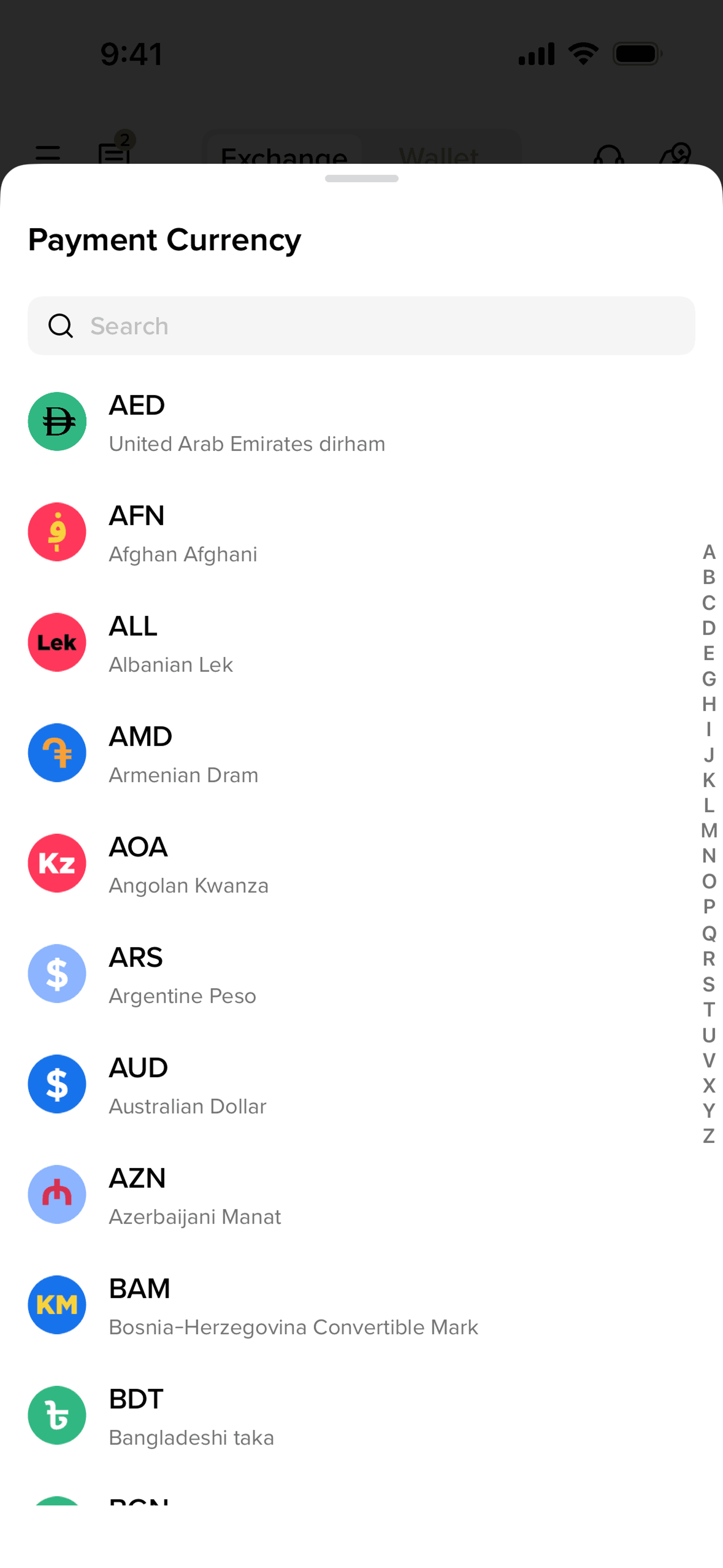 Binance iOS Finance interface screenshot 24