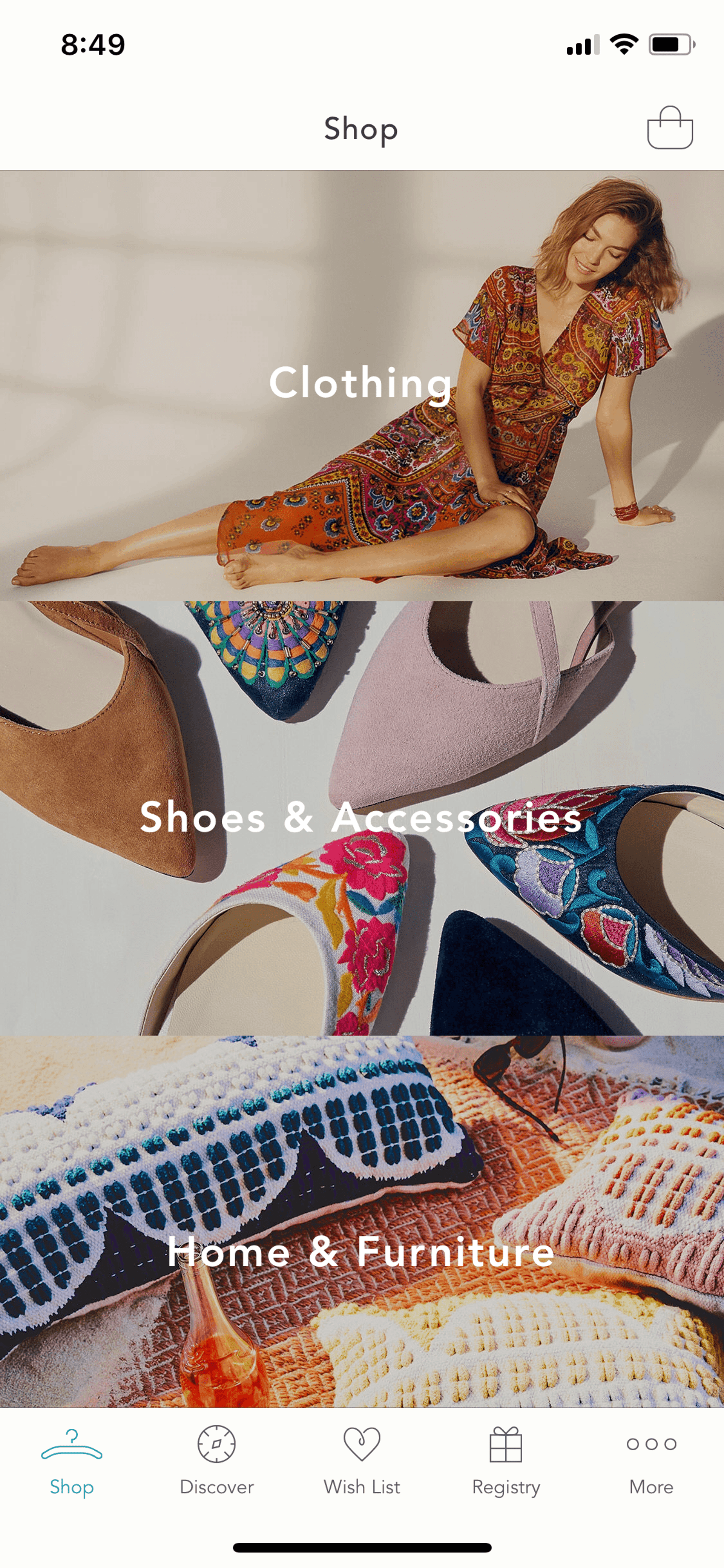 Anthropologie iOS Shopping interface screenshot 10