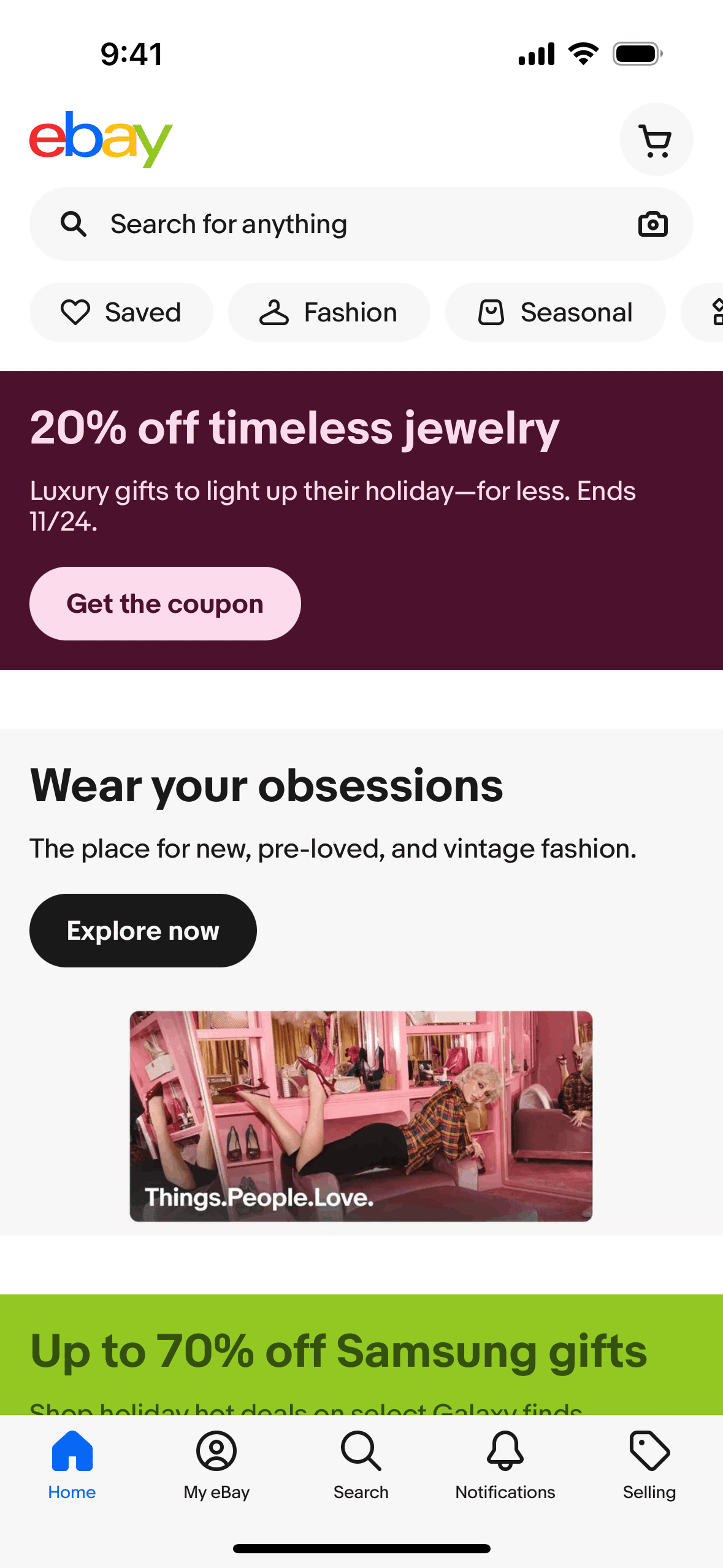 eBay iOS Shopping interface screenshot 11
