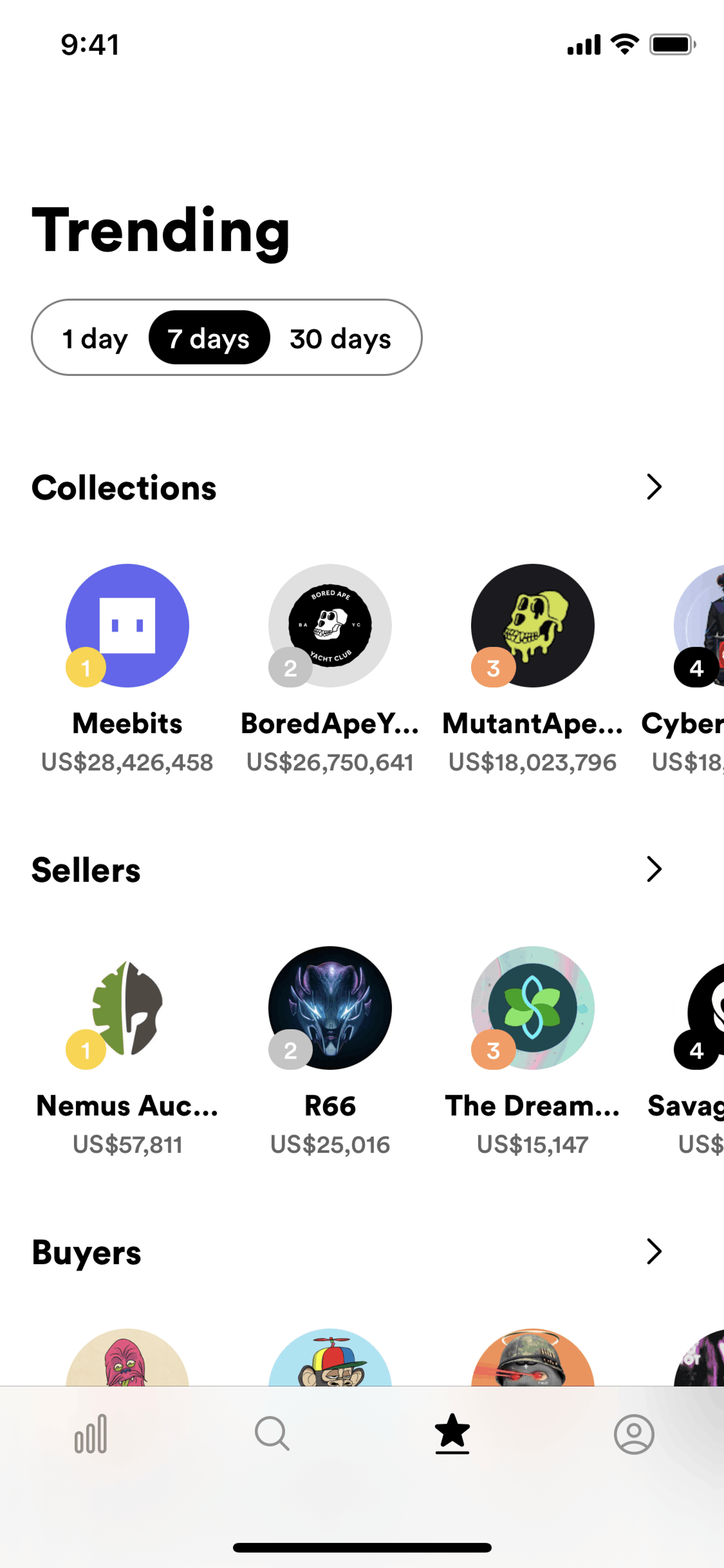 Rarible iOS Crypto & Web3 interface screenshot 4