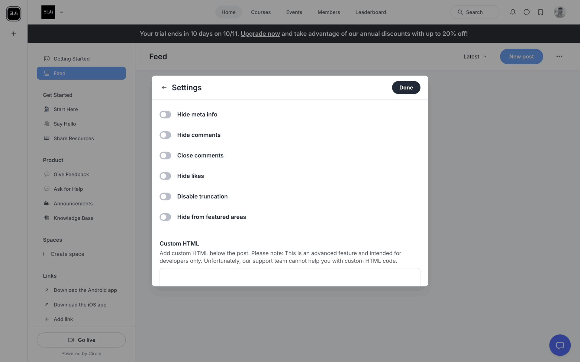 Circle Web Social Networking interface screenshot 22