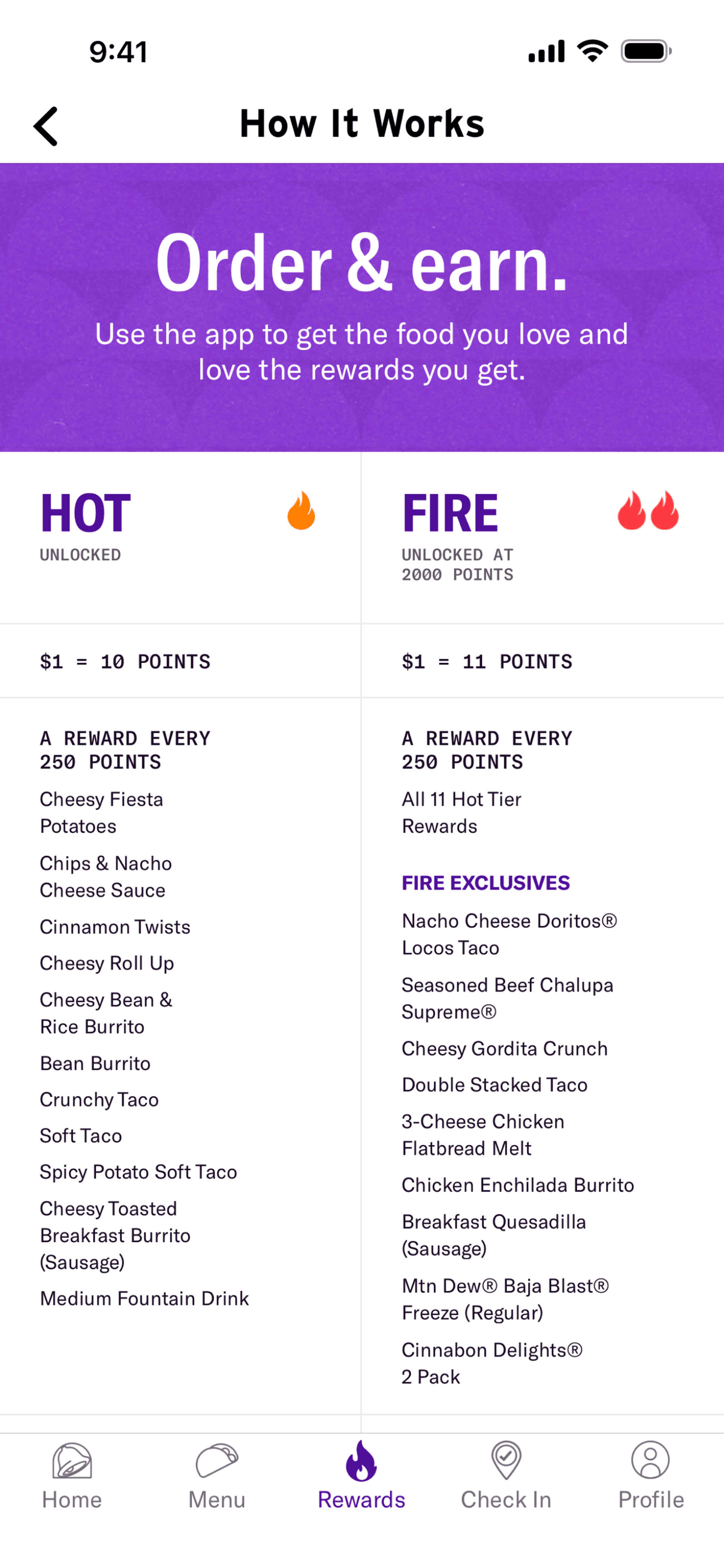 Taco Bell iOS Food & Drink interface screenshot 17