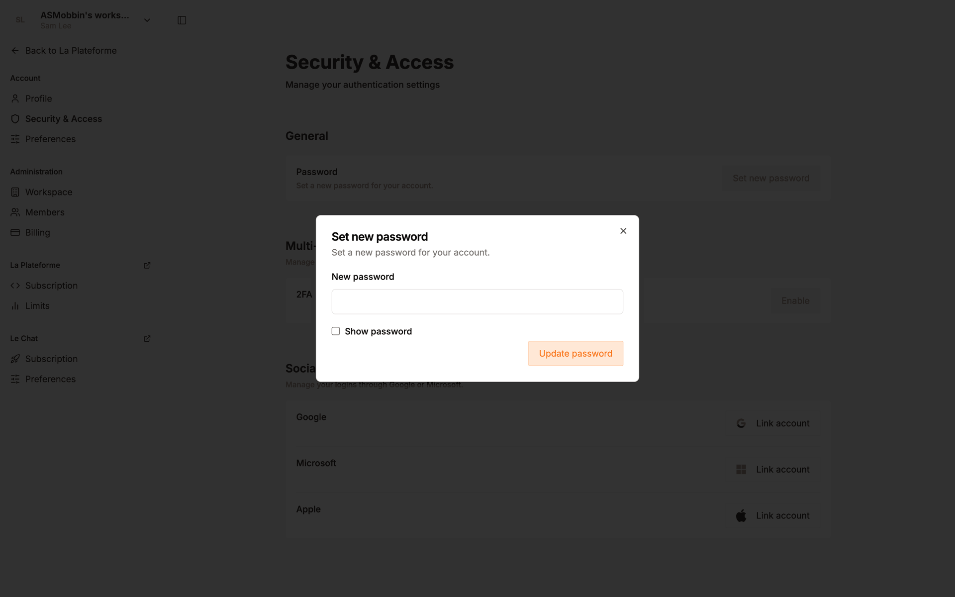 Mistral AI Web AI interface screenshot 17