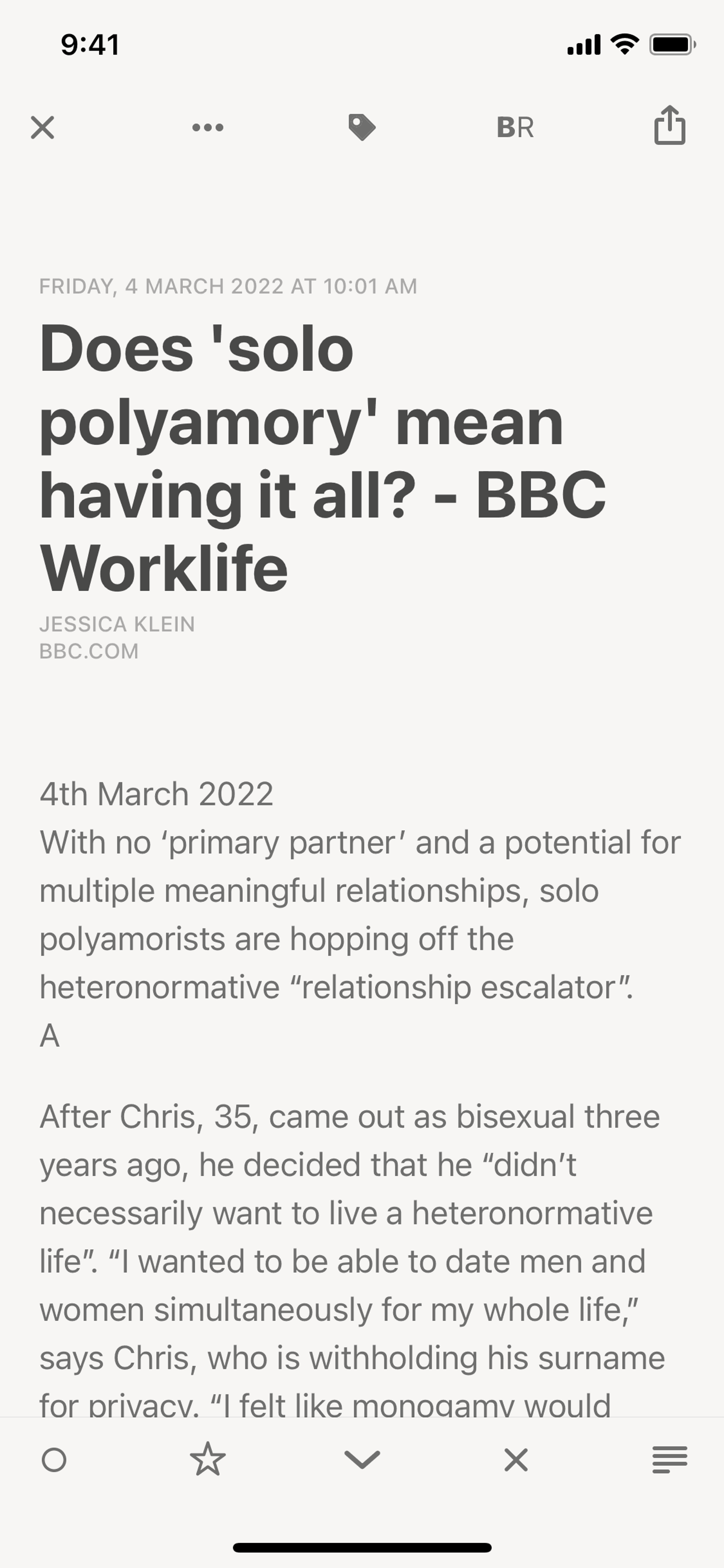Reeder 5 iOS News interface screenshot 7