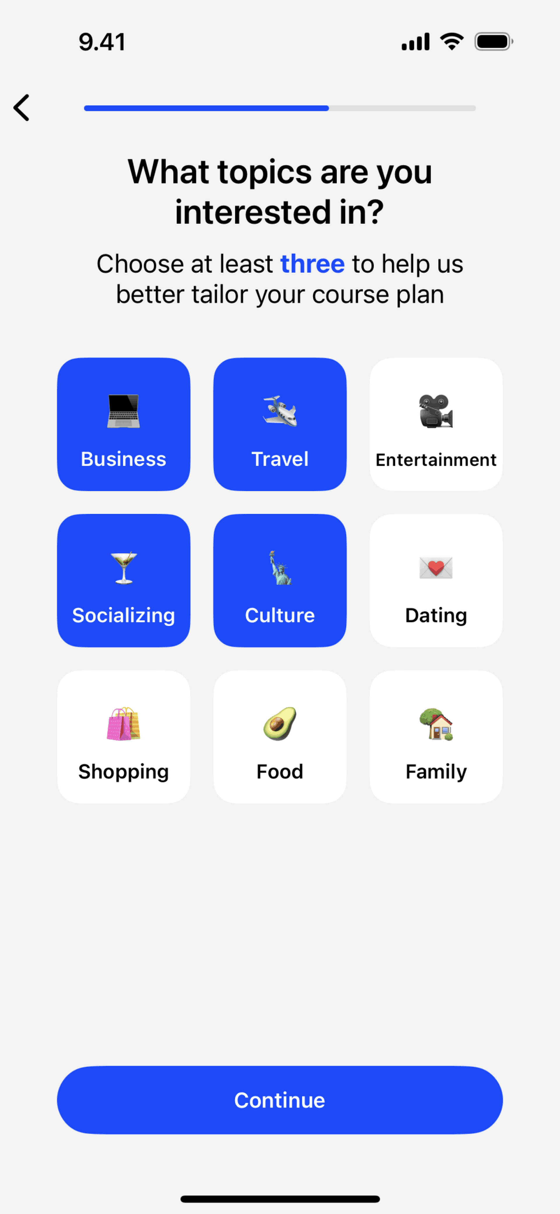 Speak iOS Education interface screenshot 14