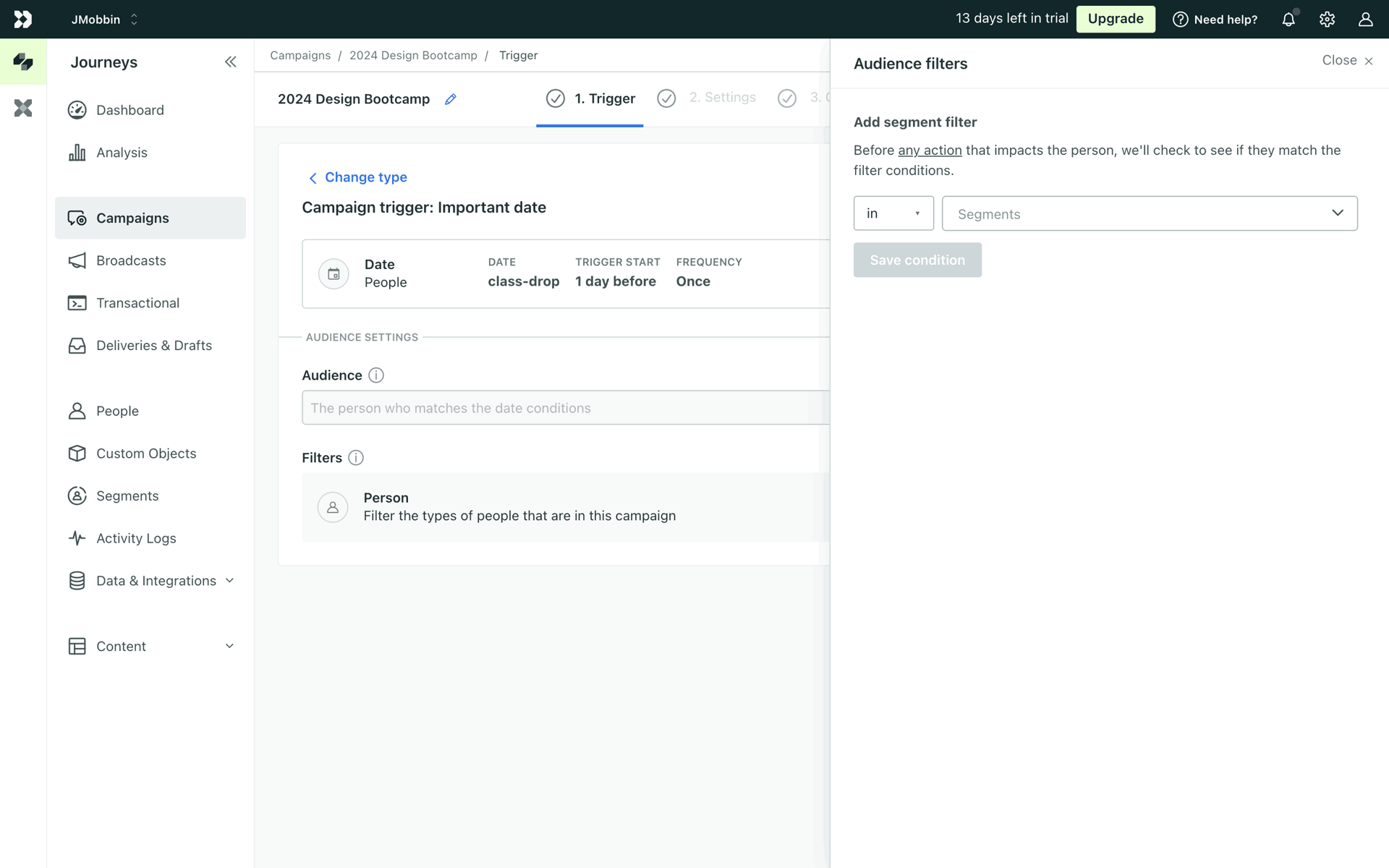 Customer.io Web Business interface screenshot 20