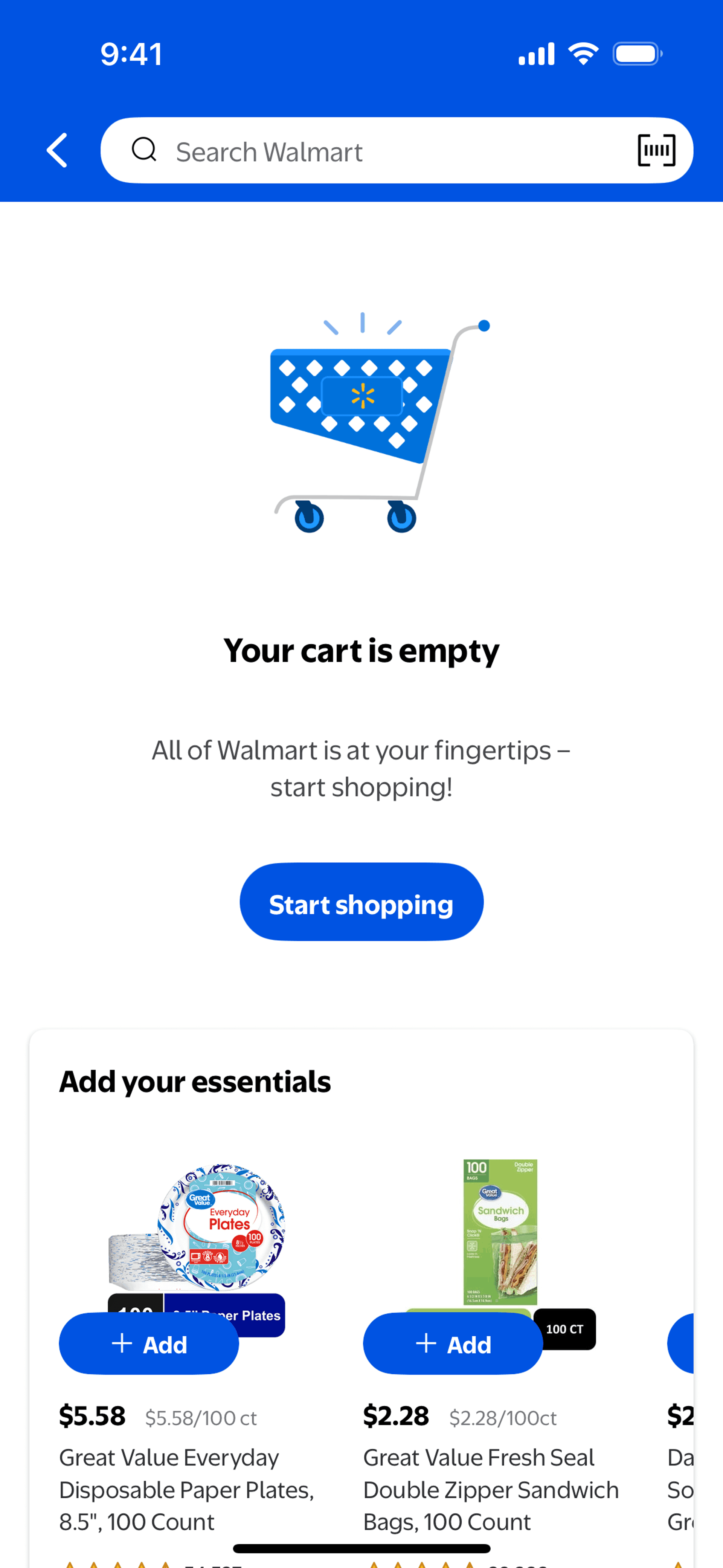 Walmart iOS Shopping interface screenshot 10