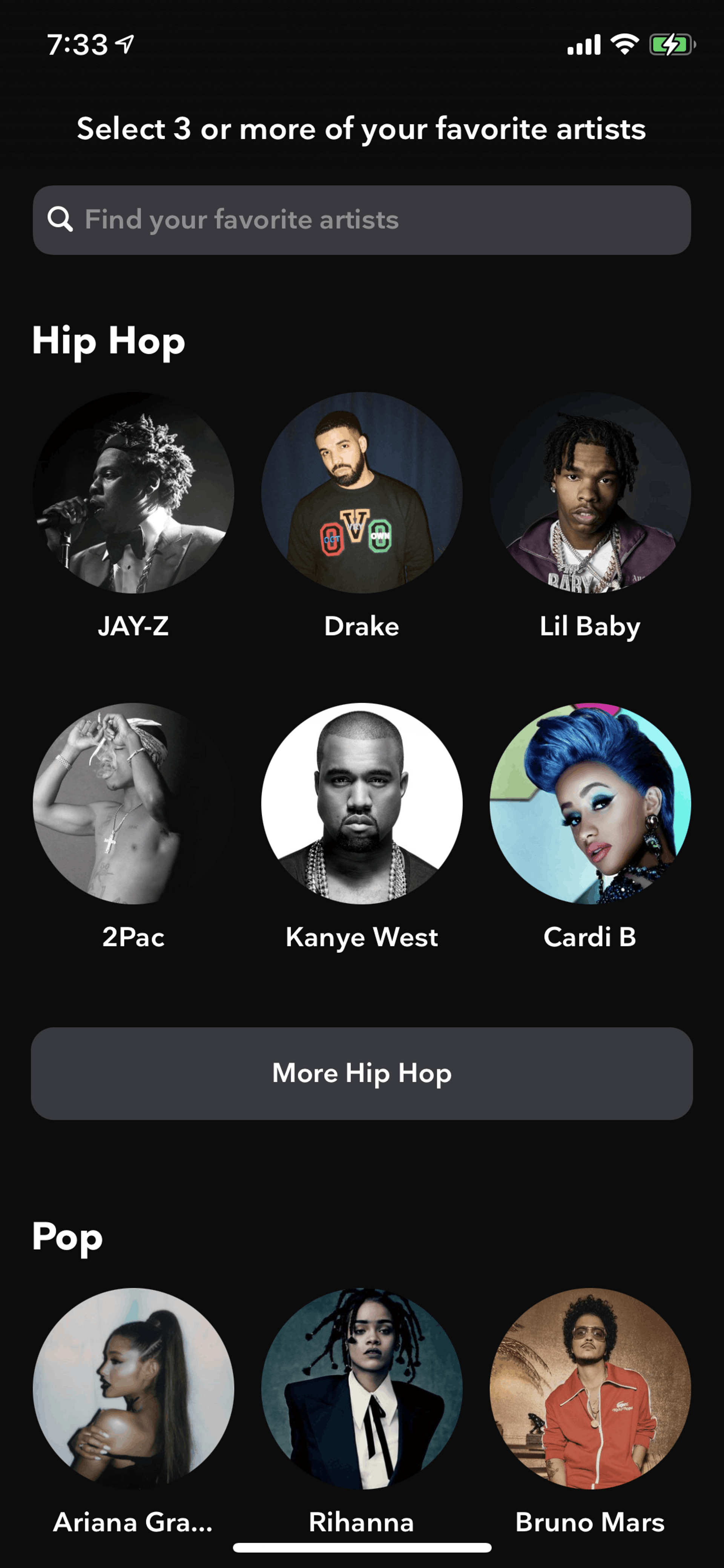 TIDAL iOS Music & Audio interface screenshot 10