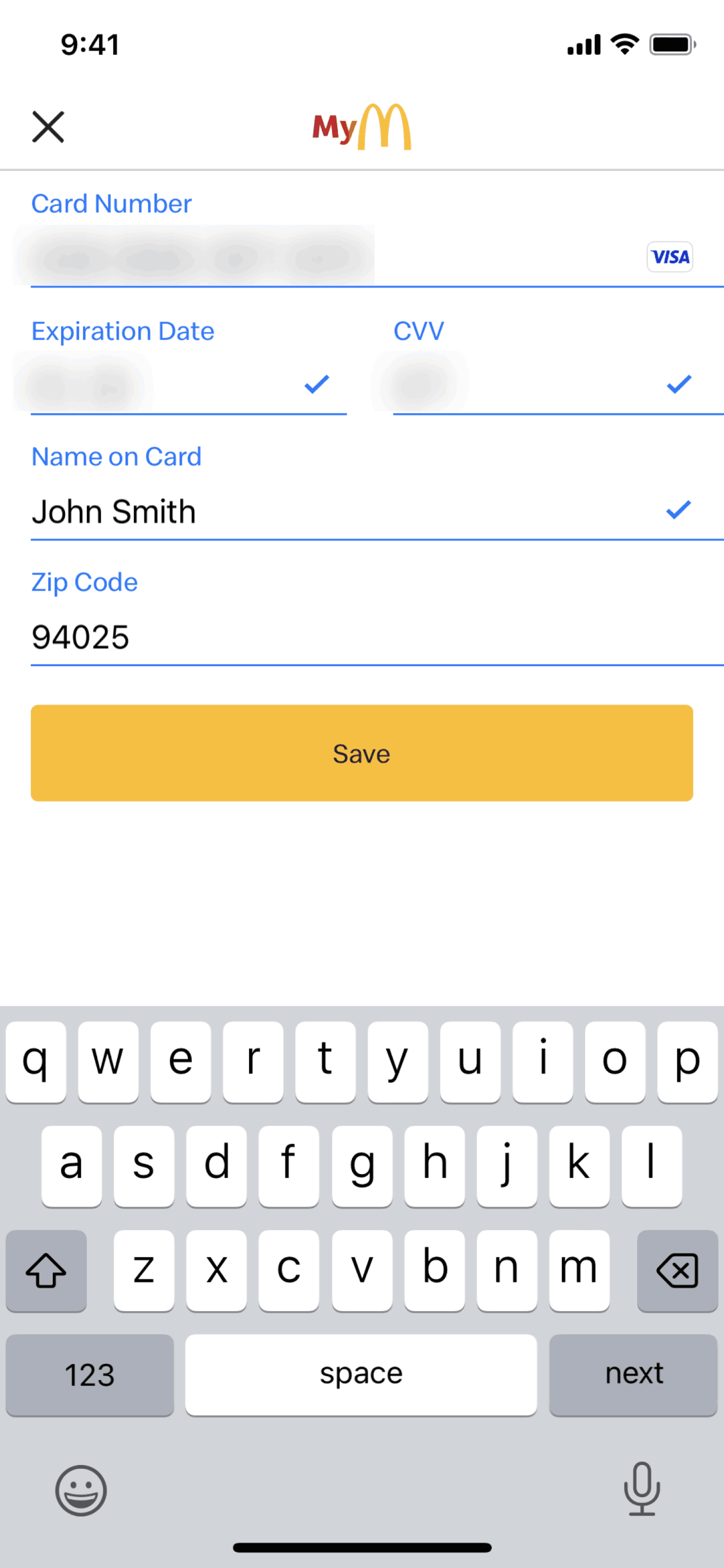 McDonald's iOS Food & Drink interface screenshot 19