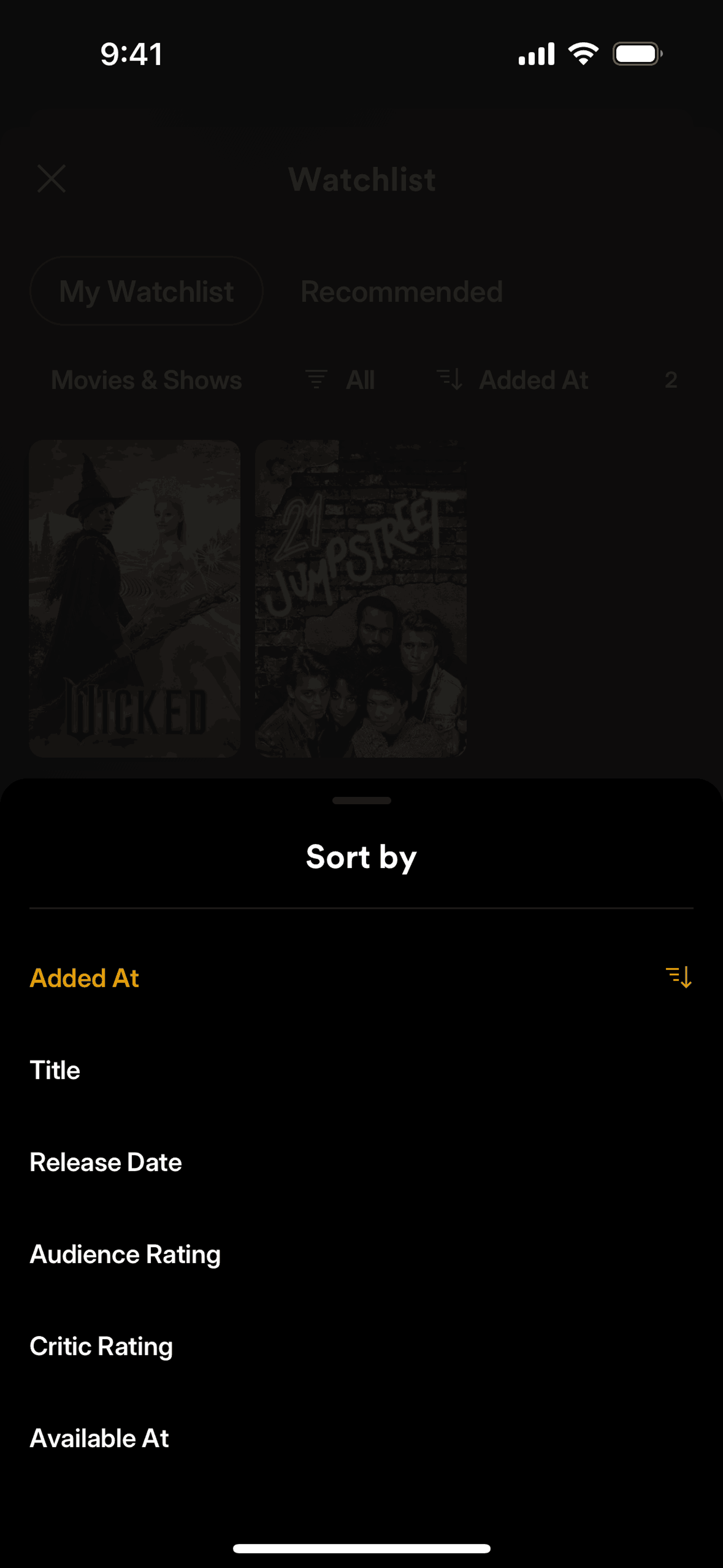 Plex iOS Entertainment interface screenshot 4