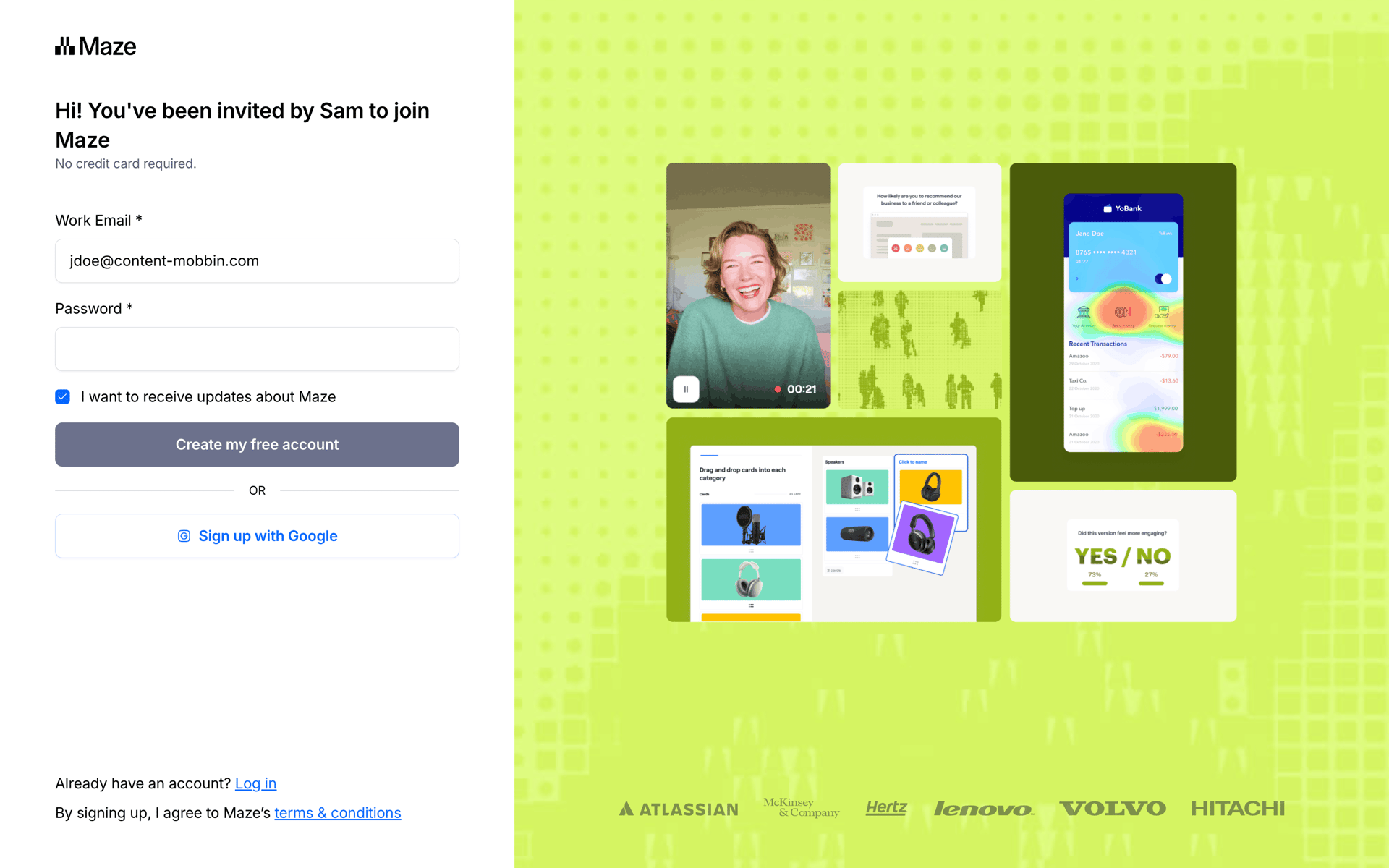Maze Web Business interface screenshot 6